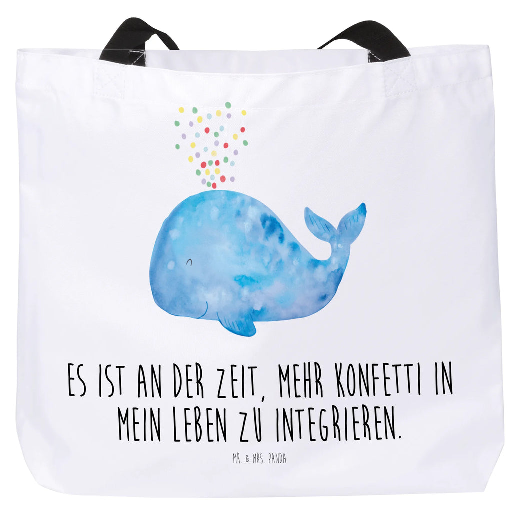 Shopper Wal Konfetti Beutel, Einkaufstasche, Tasche, Strandtasche, Einkaufsbeutel, Shopper, Schultasche, Freizeittasche, Tragebeutel, Schulbeutel, Alltagstasche, Meerestiere, Meer, Urlaub, Wal, Konfetti, Wale, Motivation, Neuanfang, Trennung, Diät, Abnehmen, Neustart, Lebensabschnitt, Geburtstag