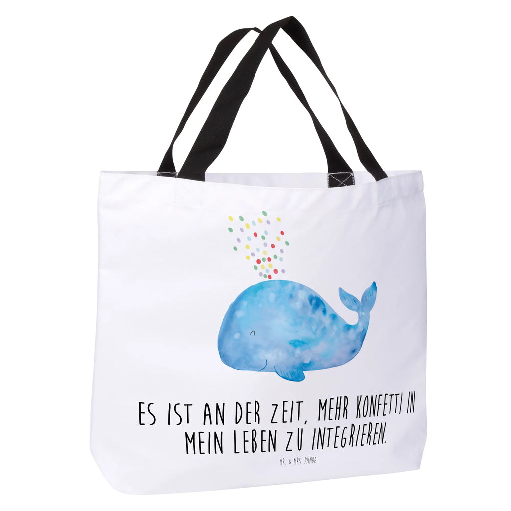 Shopper Wal Konfetti Beutel, Einkaufstasche, Tasche, Strandtasche, Einkaufsbeutel, Shopper, Schultasche, Freizeittasche, Tragebeutel, Schulbeutel, Alltagstasche, Meerestiere, Meer, Urlaub, Wal, Konfetti, Wale, Motivation, Neuanfang, Trennung, Diät, Abnehmen, Neustart, Lebensabschnitt, Geburtstag