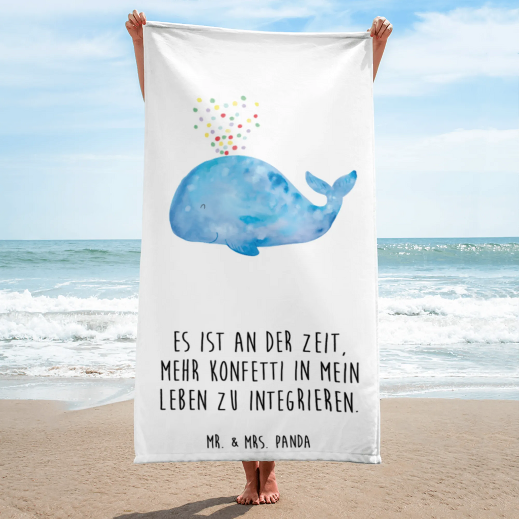 XL Badehandtuch Wal Konfetti Handtuch, Badetuch, Duschtuch, Strandtuch, Saunatuch, Meerestiere, Meer, Urlaub, Wal, Konfetti, Wale, Motivation, Neuanfang, Trennung, Diät, Abnehmen, Neustart, Lebensabschnitt, Geburtstag