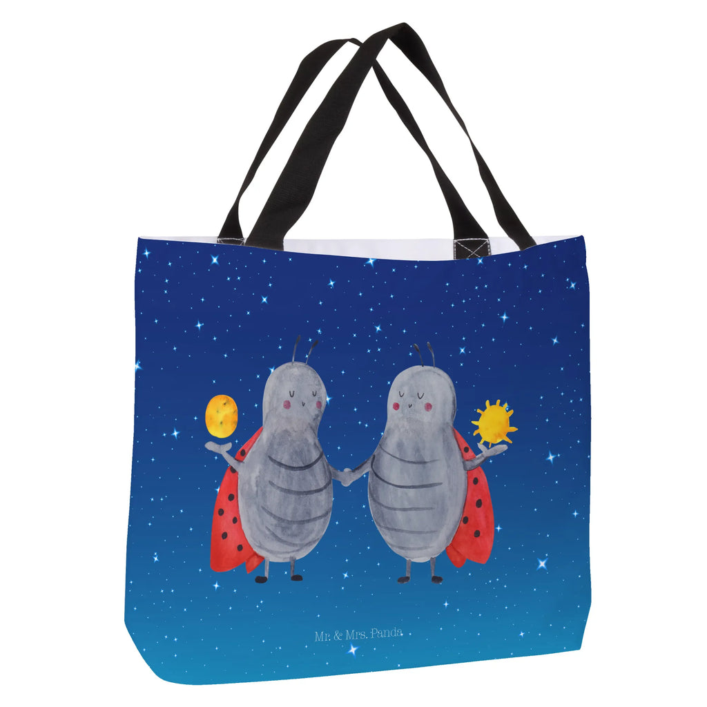 Shopper Sternzeichen Zwilling Beutel, Einkaufstasche, Tasche, Strandtasche, Einkaufsbeutel, Shopper, Schultasche, Freizeittasche, Tragebeutel, Schulbeutel, Alltagstasche, Tierkreiszeichen, Sternzeichen, Horoskop, Astrologie, Aszendent, Zwillinge, Zwilling Geschenk, Zwilling Sternzeichen, Geburtstag Mai, Geschenk Mai, Geschenk Juni, Marienkäfer, Glückskäfer, Zwillingsbruder, Zwillingsschwester