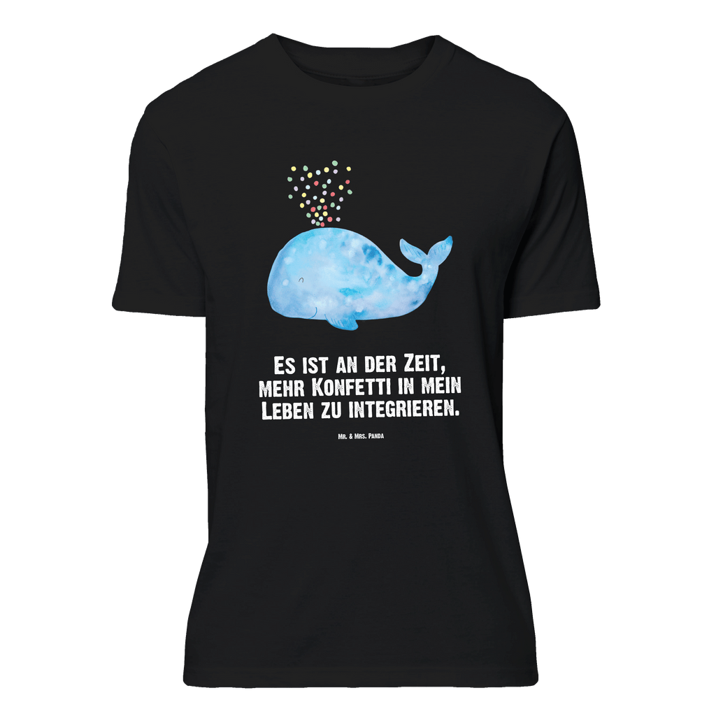 T-Shirt Standard Wal Konfetti T-Shirt, Shirt, Tshirt, Lustiges T-Shirt, T-Shirt mit Spruch, Party, Junggesellenabschied, Jubiläum, Geburstag, Herrn, Damen, Männer, Frauen, Schlafshirt, Nachthemd, Sprüche, Meerestiere, Meer, Urlaub, Wal, Konfetti, Wale, Motivation, Neuanfang, Trennung, Diät, Abnehmen, Neustart, Lebensabschnitt, Geburtstag