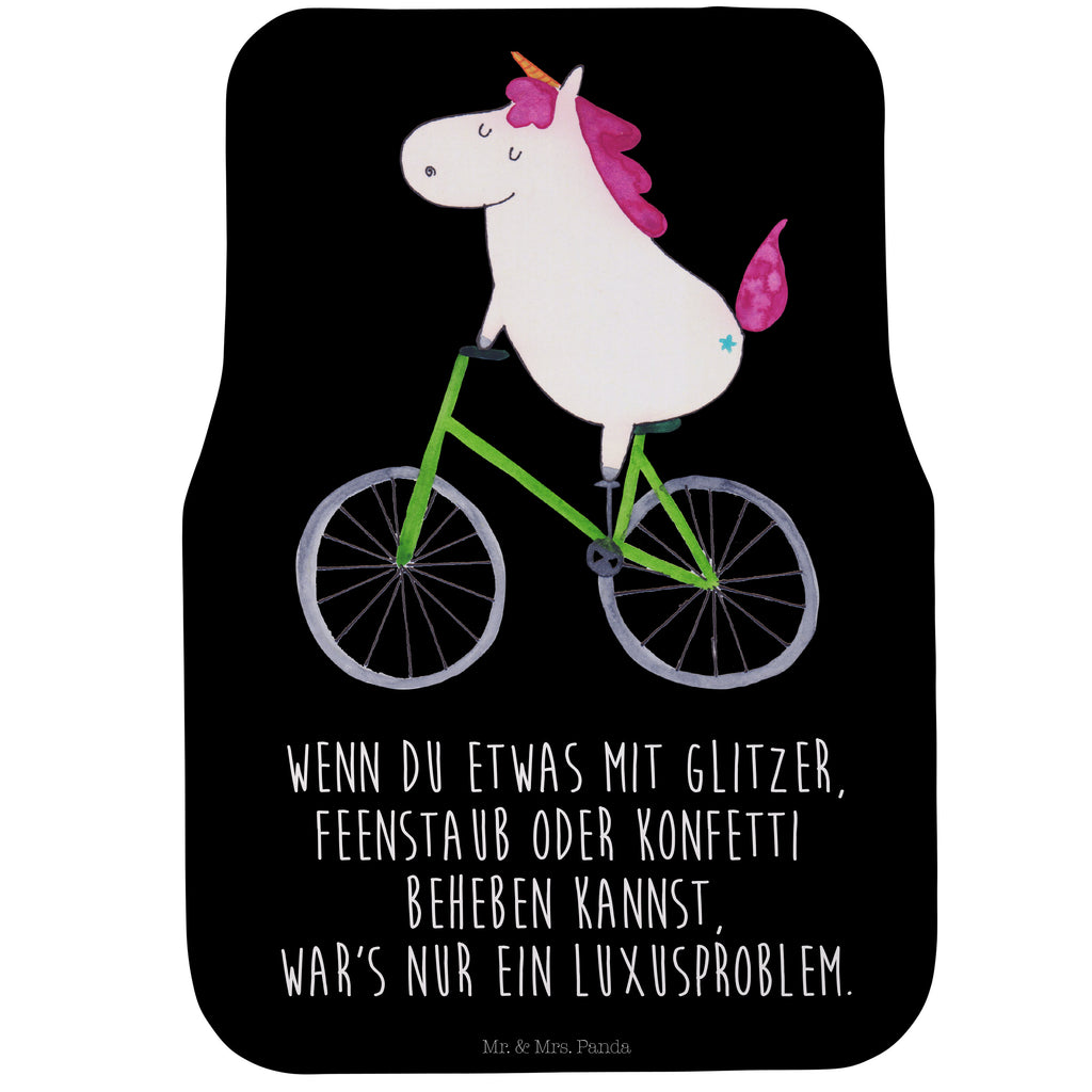 Fahrer Autofußmatte Einhorn Radfahrer Autofußmatten, Fußmatte Auto, Fahrer, Schmutzmatte Auto, Einhorn, Einhörner, Einhorn Deko, Pegasus, Unicorn, Radfahren, Radfahrer, Rad, Bike, Feenstaub, Konfetti, Luxusproblem, Kummer, Liebeskummer