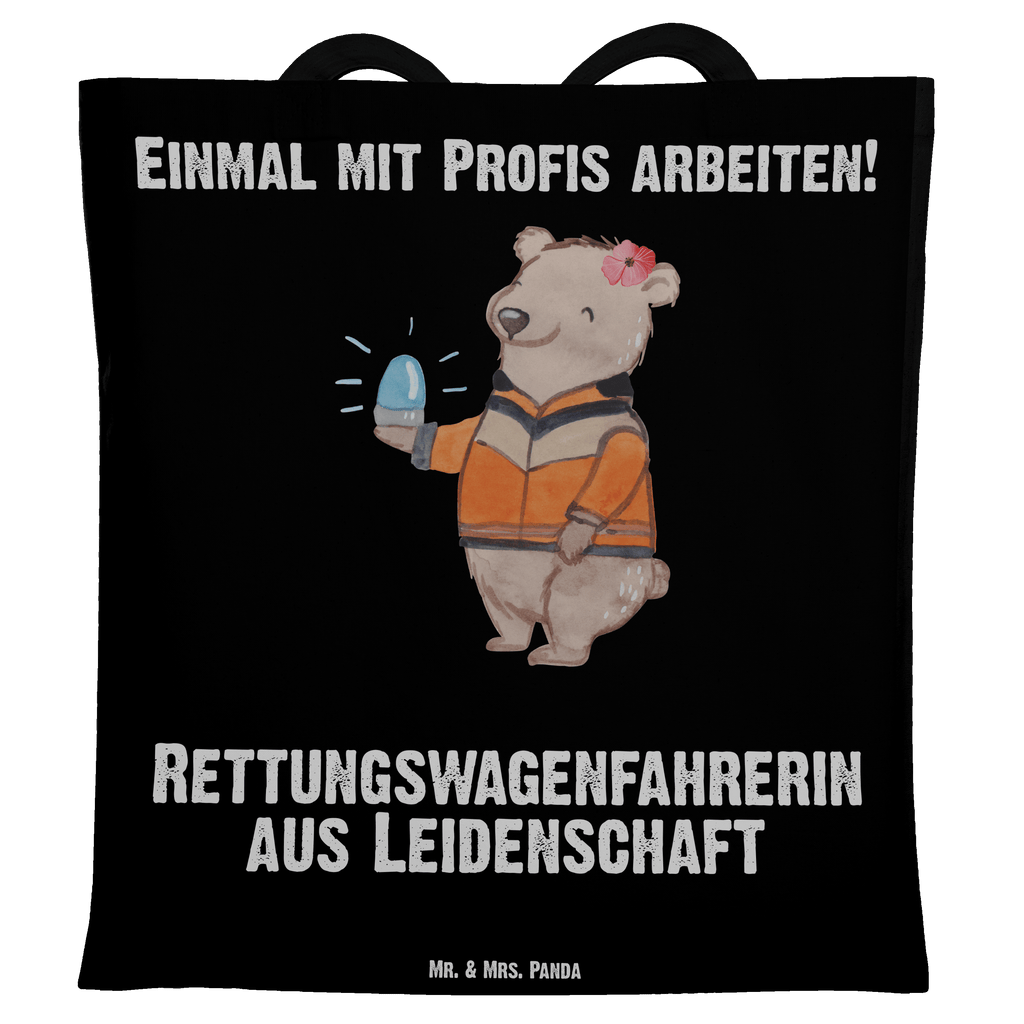 Tragetasche Rettungswagenfahrerin aus Leidenschaft Beuteltasche, Beutel, Einkaufstasche, Jutebeutel, Stoffbeutel, Tasche, Shopper, Umhängetasche, Strandtasche, Schultertasche, Stofftasche, Tragetasche, Badetasche, Jutetasche, Einkaufstüte, Laptoptasche, Beruf, Ausbildung, Jubiläum, Abschied, Rente, Kollege, Kollegin, Geschenk, Schenken, Arbeitskollege, Mitarbeiter, Firma, Danke, Dankeschön