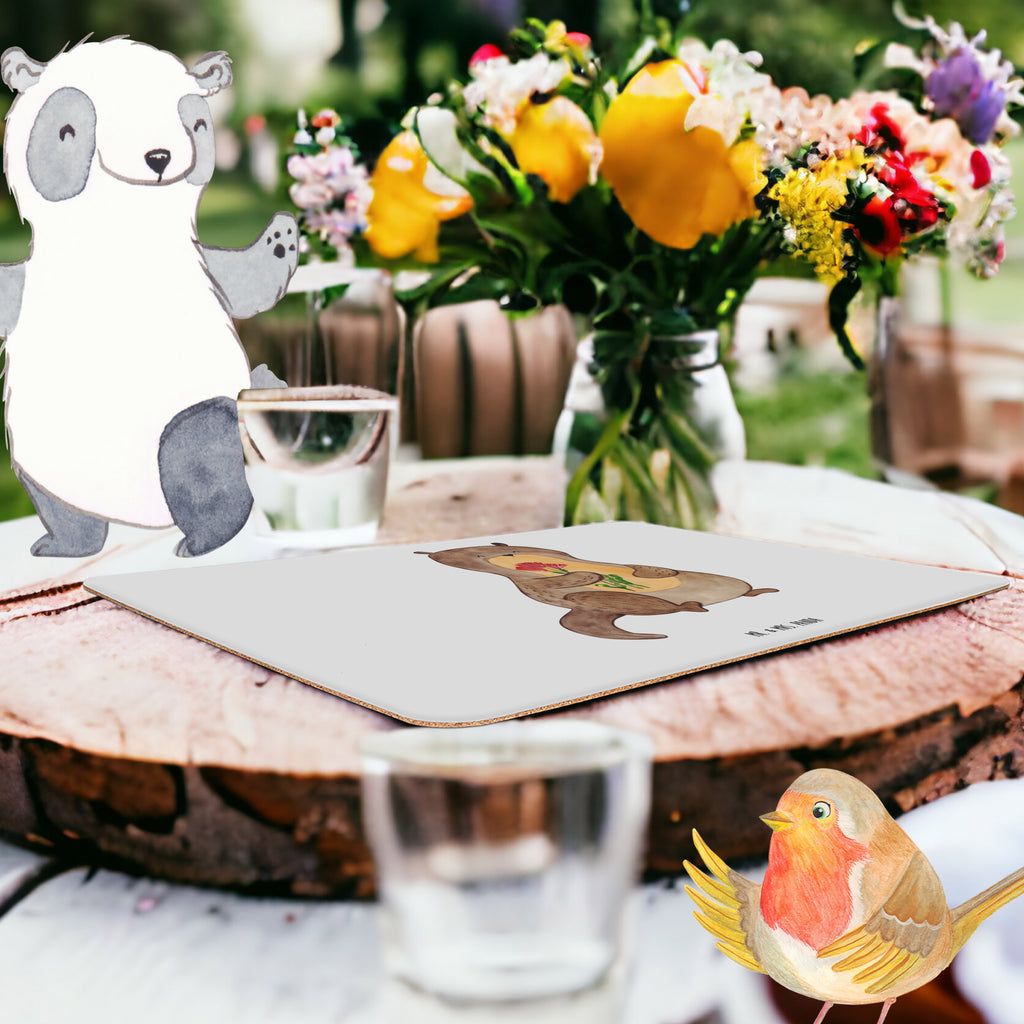 Tischset Otter Blumenstrauß Tischset, Tischuntersetzer, Platzset, Tischsets abwaschbar, Tischunterlage, Otter, Fischotter, Seeotter, Otter Seeotter See Otter