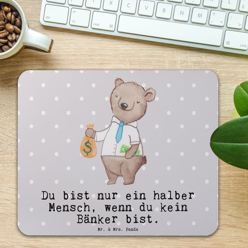 Mauspad Bänker mit Herz Mousepad, Computer zubehör, Büroausstattung, PC Zubehör, Arbeitszimmer, Mauspad, Einzigartiges Mauspad, Designer Mauspad, Mausunterlage, Mauspad Büro, Beruf, Ausbildung, Jubiläum, Abschied, Rente, Kollege, Kollegin, Geschenk, Schenken, Arbeitskollege, Mitarbeiter, Firma, Danke, Dankeschön, Bänker, Bankfachmann, Bankangestellter, Bankberater