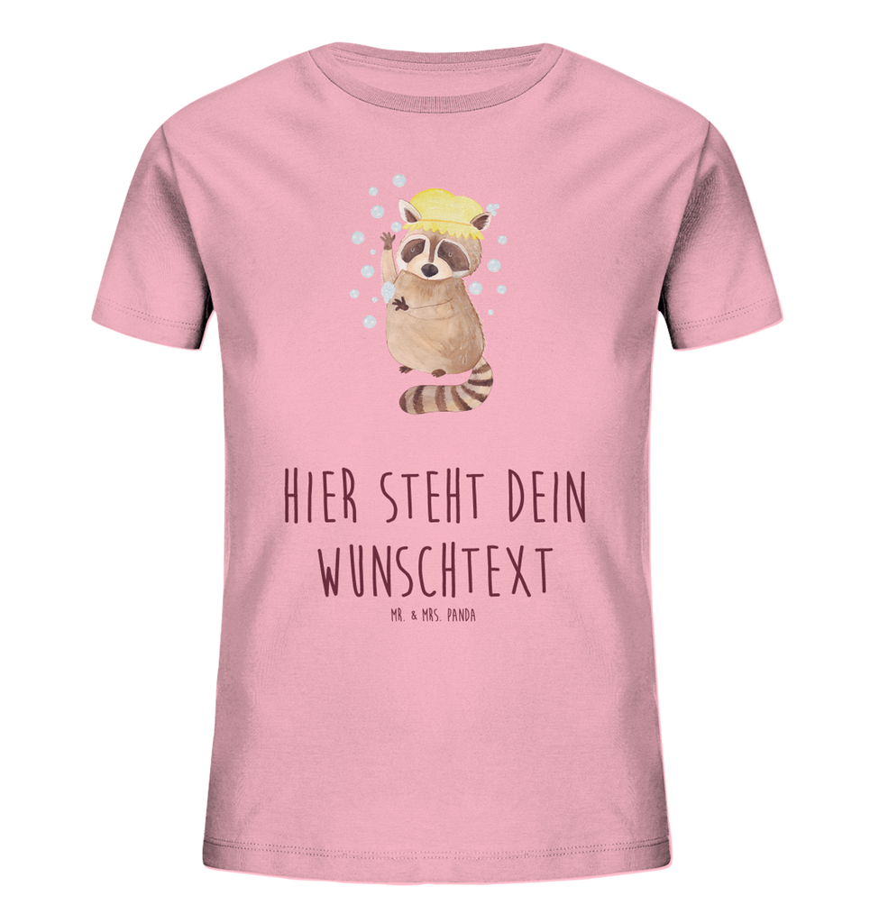 Personalisiertes Kinder T-Shirt Waschbär Personalisiertes Kinder T-Shirt, Tiermotive, Gute Laune, lustige Sprüche, Tiere, Waschbär, Tagträumen, Plan, Fröhlich, waschen, Seifenblasen