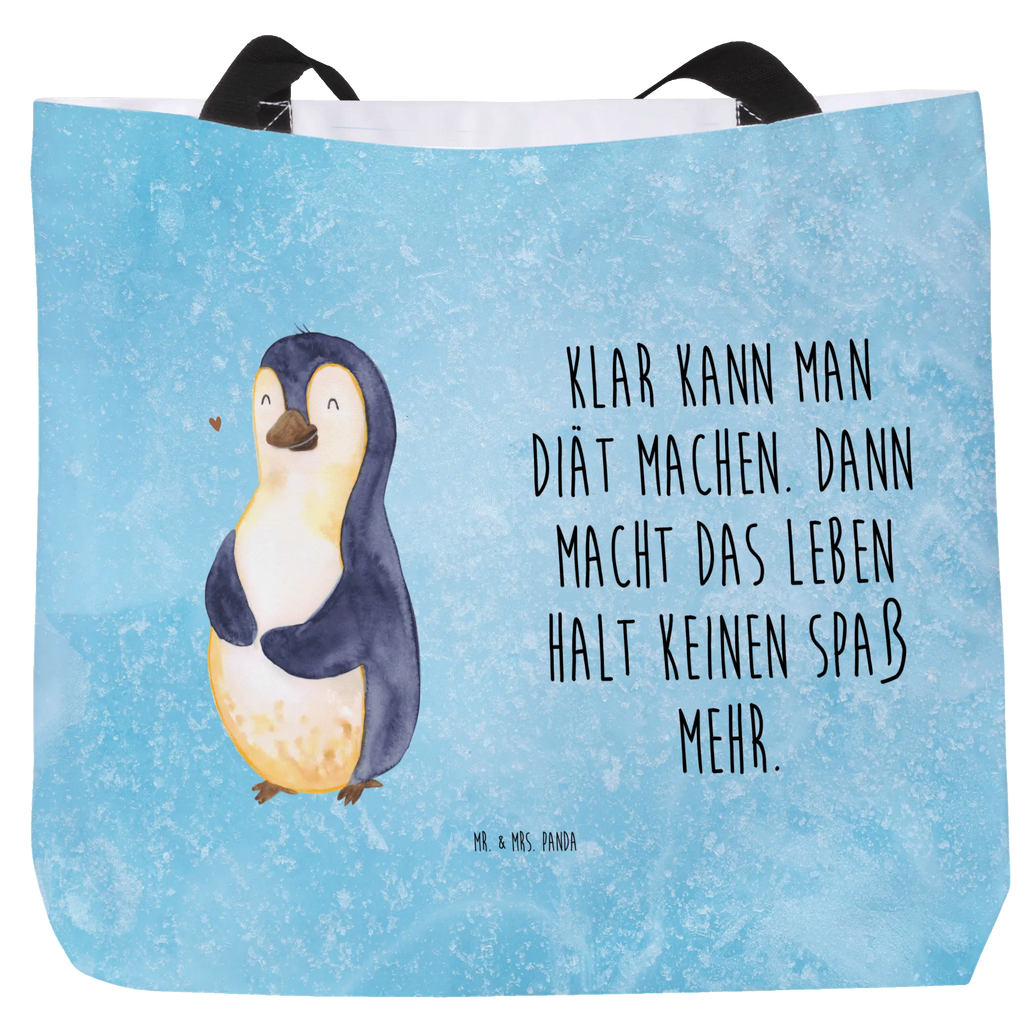 Shopper Pinguin Diät Beutel, Einkaufstasche, Tasche, Strandtasche, Einkaufsbeutel, Shopper, Schultasche, Freizeittasche, Tragebeutel, Schulbeutel, Alltagstasche, Pinguin, Pinguine, Diät, Abnehmen, Abspecken, Gewicht, Motivation, Selbstliebe, Körperliebe, Selbstrespekt