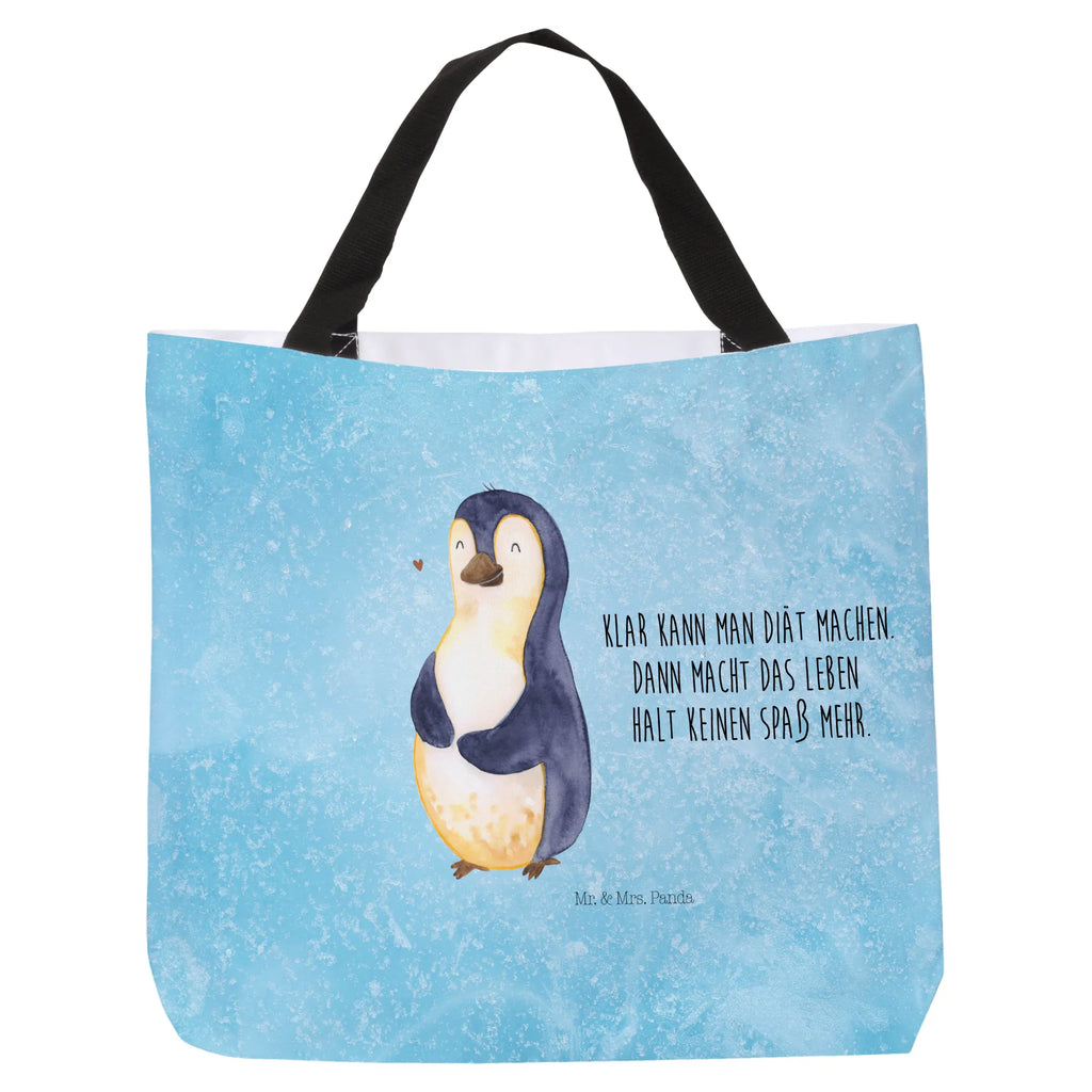 Shopper Pinguin Diät Beutel, Einkaufstasche, Tasche, Strandtasche, Einkaufsbeutel, Shopper, Schultasche, Freizeittasche, Tragebeutel, Schulbeutel, Alltagstasche, Pinguin, Pinguine, Diät, Abnehmen, Abspecken, Gewicht, Motivation, Selbstliebe, Körperliebe, Selbstrespekt