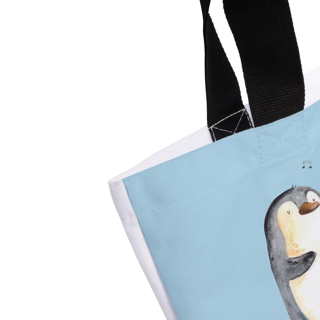 Shopper Pinguin Surfer Beutel, Einkaufstasche, Tasche, Strandtasche, Einkaufsbeutel, Shopper, Schultasche, Freizeittasche, Tragebeutel, Schulbeutel, Alltagstasche, Pinguin, Pinguine, surfen, Surfer, Hawaii, Urlaub, Wellen, Wellen reiten, Portugal