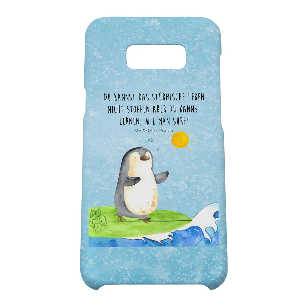 Handyhülle Pinguin Surfer Handyhülle, Handycover, Cover, Handy, Hülle, Iphone 10, Iphone X, Pinguin, Pinguine, surfen, Surfer, Hawaii, Urlaub, Wellen, Wellen reiten, Portugal