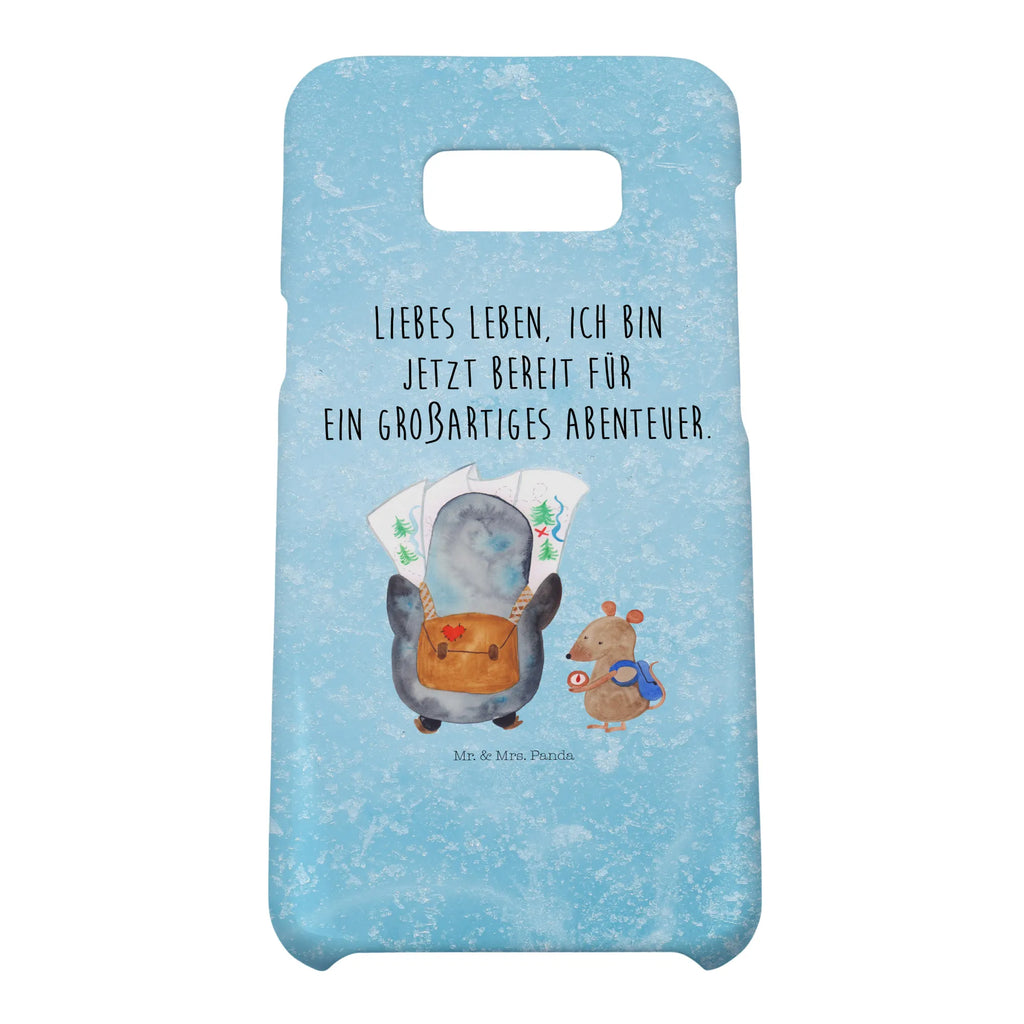 Handyhülle Pinguin & Maus Wanderer Handyhülle, Handycover, Cover, Handy, Hülle, Iphone 10, Iphone X, Pinguin, Pinguine, Abenteurer, Abenteuer, Roadtrip, Ausflug, Wanderlust, wandern