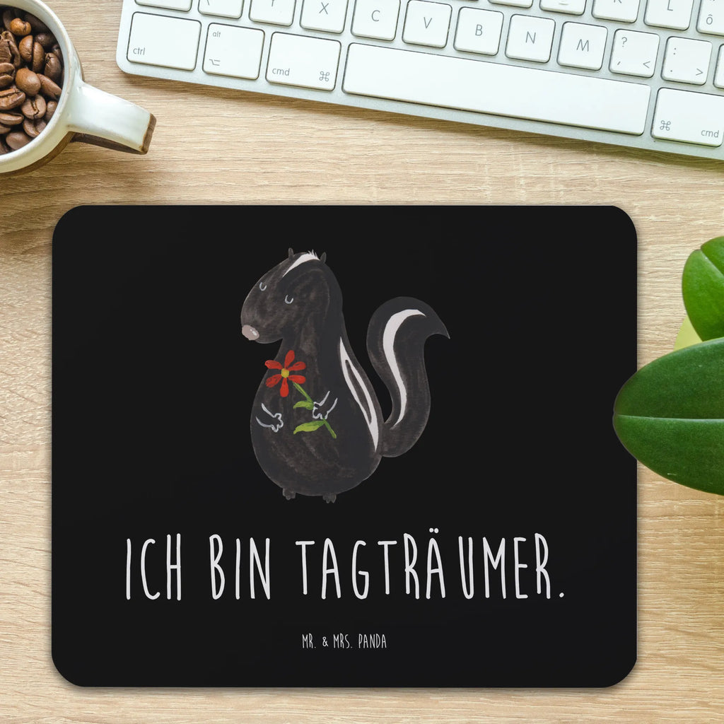 Mauspad Stinktier Blume Mousepad, Computer zubehör, Büroausstattung, PC Zubehör, Arbeitszimmer, Mauspad, Einzigartiges Mauspad, Designer Mauspad, Mausunterlage, Mauspad Büro, Stinktier, Skunk, Wildtier, Raubtier, Stinker, Stinki, Tagträumer, verträumt, Dreams, Träume