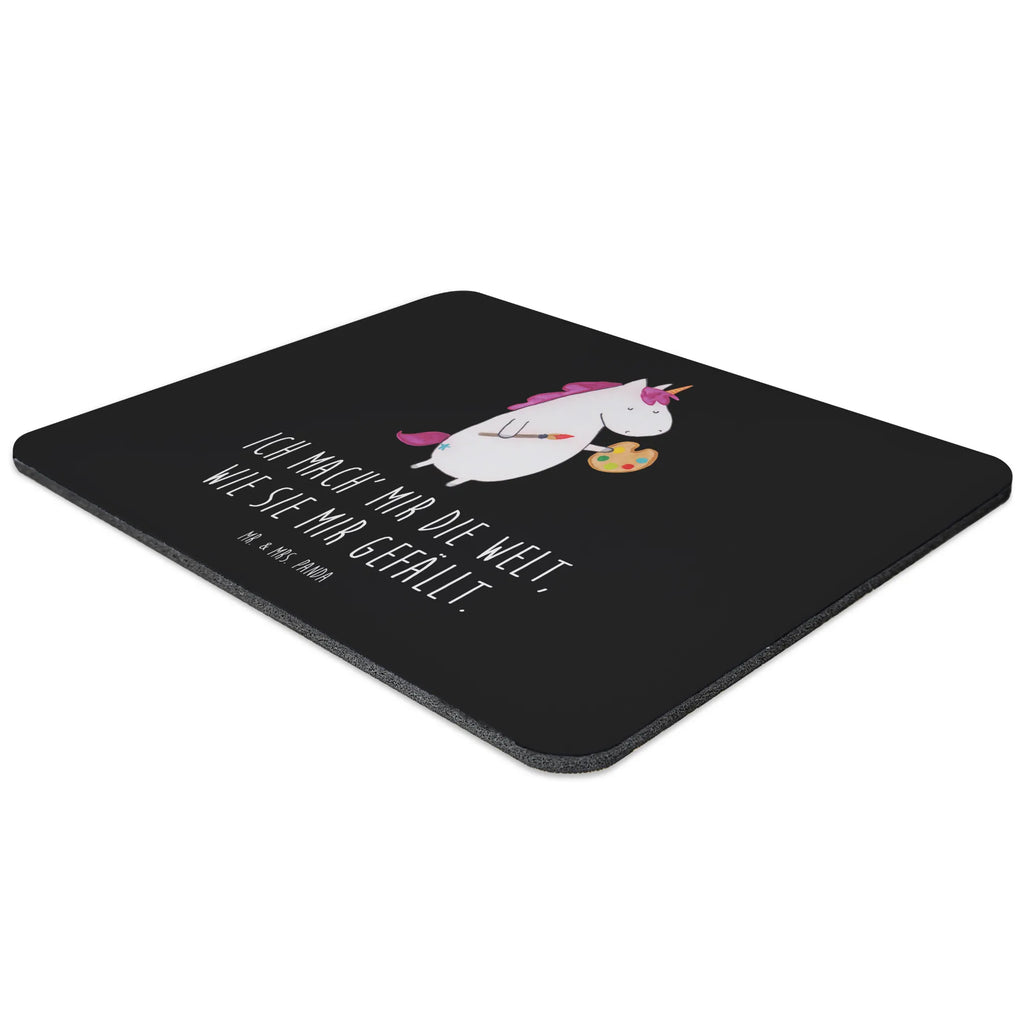 Mauspad Einhorn Künstler Mousepad, Computer zubehör, Büroausstattung, PC Zubehör, Arbeitszimmer, Mauspad, Einzigartiges Mauspad, Designer Mauspad, Mausunterlage, Mauspad Büro, Einhorn, Einhörner, Einhorn Deko, Pegasus, Unicorn, Englisch, Künstler, Artist, Malen, Zeichnen, Welt, Farbe, Stift, Pinsel, Geschenk, Maler