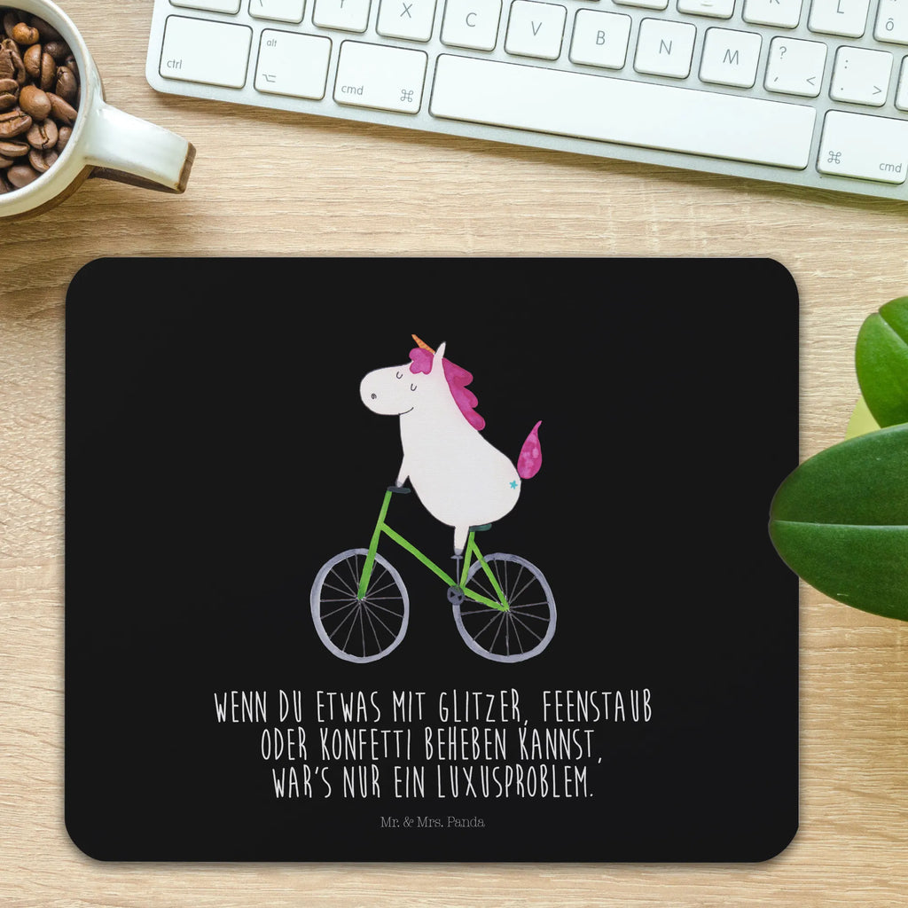 Mauspad Einhorn Radfahrer Mousepad, Computer zubehör, Büroausstattung, PC Zubehör, Arbeitszimmer, Mauspad, Einzigartiges Mauspad, Designer Mauspad, Mausunterlage, Mauspad Büro, Einhorn, Einhörner, Einhorn Deko, Pegasus, Unicorn, Radfahren, Radfahrer, Rad, Bike, Feenstaub, Konfetti, Luxusproblem, Kummer, Liebeskummer