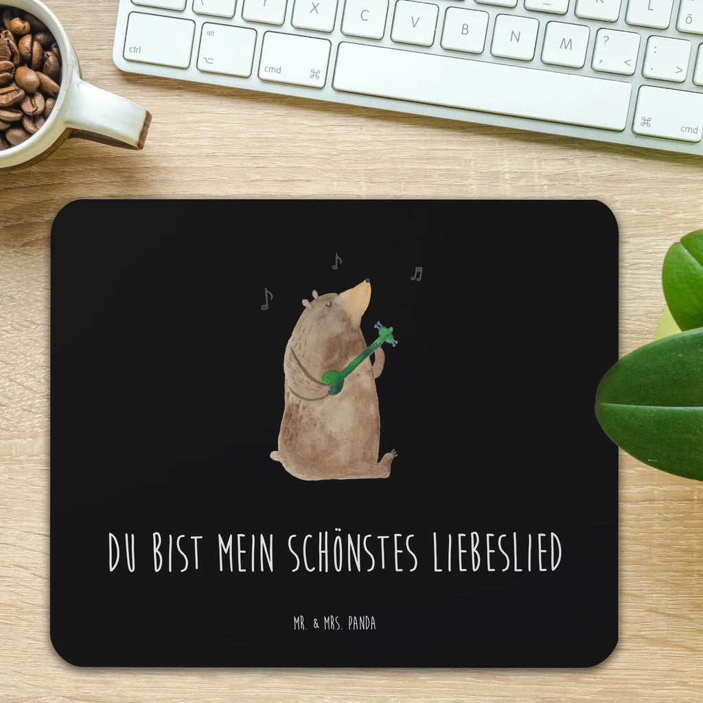 Mauspad Bär Lied Mousepad, Computer zubehör, Büroausstattung, PC Zubehör, Arbeitszimmer, Mauspad, Einzigartiges Mauspad, Designer Mauspad, Mausunterlage, Mauspad Büro, Bär, Teddy, Teddybär, Bärchen, Bear, Liebeslied, Lied, Song, Valentinstag, Valentine, Geschenk, Partner, Liebe, Freundin, Frau, Herz, Spruch