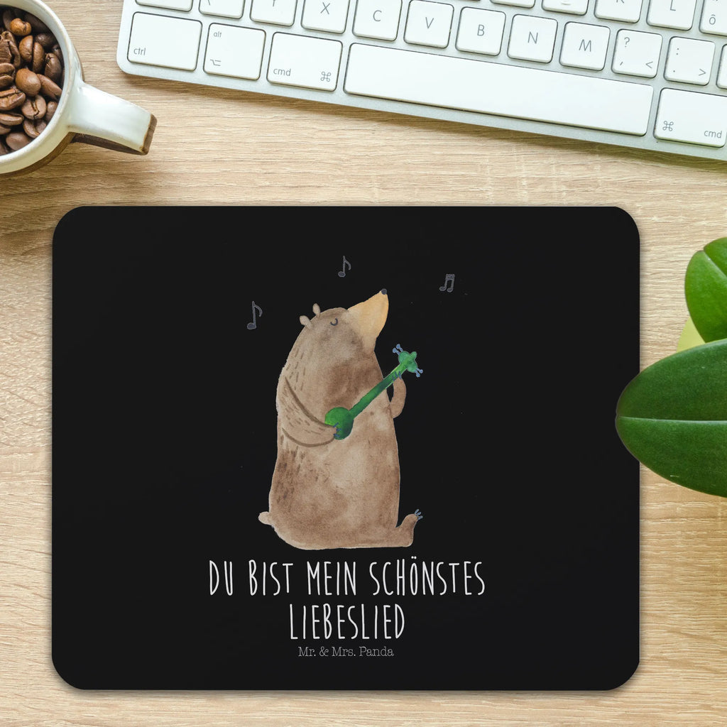 Mauspad Bär Lied Mousepad, Computer zubehör, Büroausstattung, PC Zubehör, Arbeitszimmer, Mauspad, Einzigartiges Mauspad, Designer Mauspad, Mausunterlage, Mauspad Büro, Bär, Teddy, Teddybär, Bärchen, Bear, Liebeslied, Lied, Song, Valentinstag, Valentine, Geschenk, Partner, Liebe, Freundin, Frau, Herz, Spruch