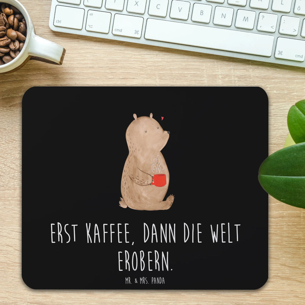 Mauspad Bär Kaffee Mousepad, Computer zubehör, Büroausstattung, PC Zubehör, Arbeitszimmer, Mauspad, Einzigartiges Mauspad, Designer Mauspad, Mausunterlage, Mauspad Büro, Bär, Teddy, Teddybär, Kaffee, Coffee, Bären, guten Morgen, Morgenroutine, Welt erobern, Welt retten, Motivation