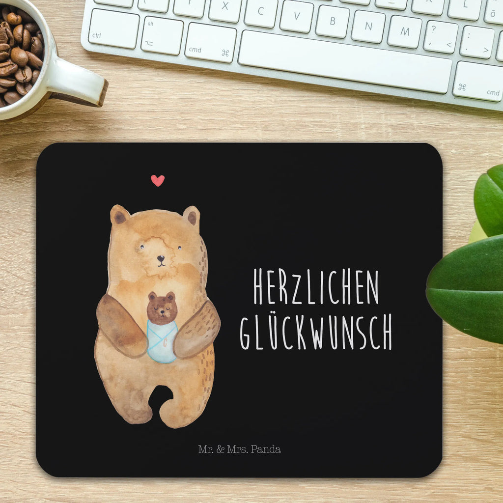 Mauspad Bär Baby Mousepad, Computer zubehör, Büroausstattung, PC Zubehör, Arbeitszimmer, Mauspad, Einzigartiges Mauspad, Designer Mauspad, Mausunterlage, Mauspad Büro, Bär, Teddy, Teddybär, Eltern, Mutter, Baby, Taufe, Geburt, Nichte, Neffe, Enkel, Enkelin, Täufling, Geburtstag, Glückwunsch