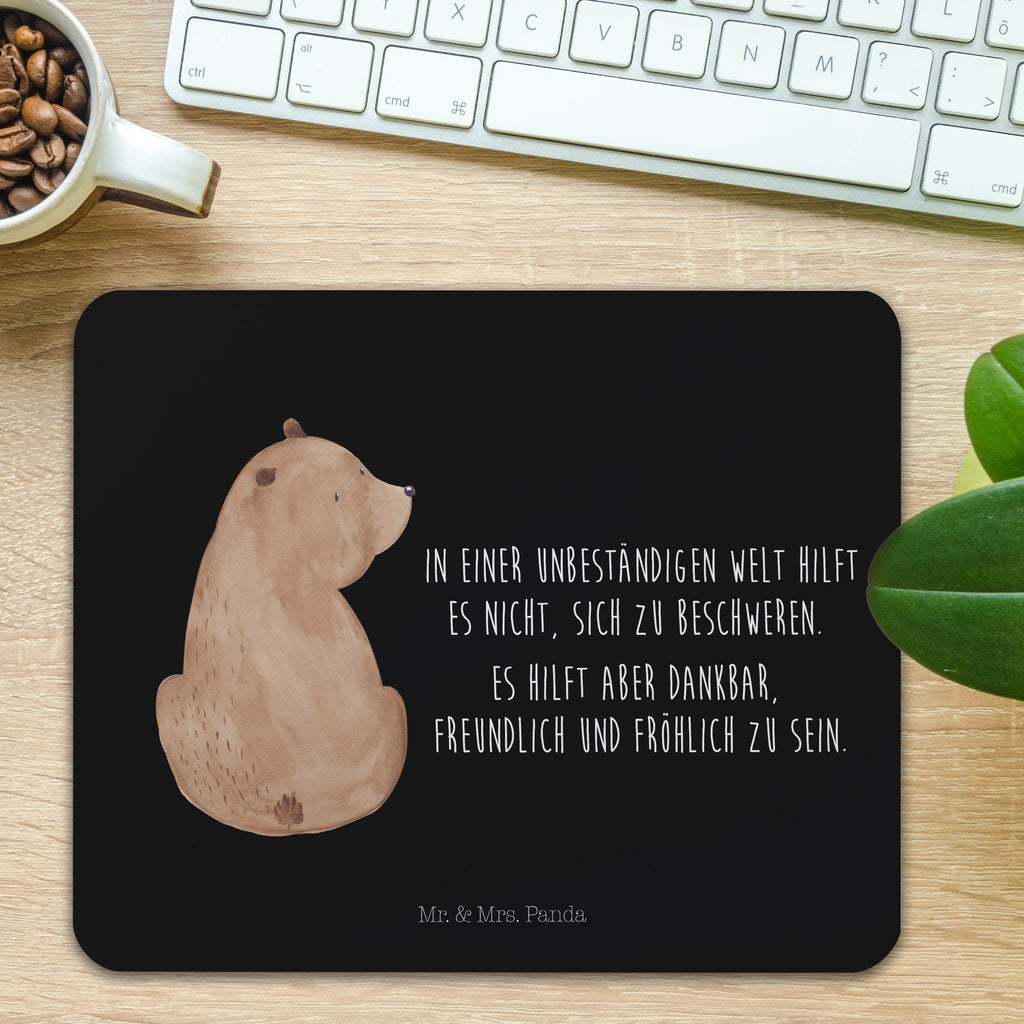 Mauspad Bär Schulterblick Mousepad, Computer zubehör, Büroausstattung, PC Zubehör, Arbeitszimmer, Mauspad, Einzigartiges Mauspad, Designer Mauspad, Mausunterlage, Mauspad Büro, Bär, Teddy, Teddybär, Selbstachtung, Weltansicht, Motivation, Bären, Bärenliebe, Weisheit