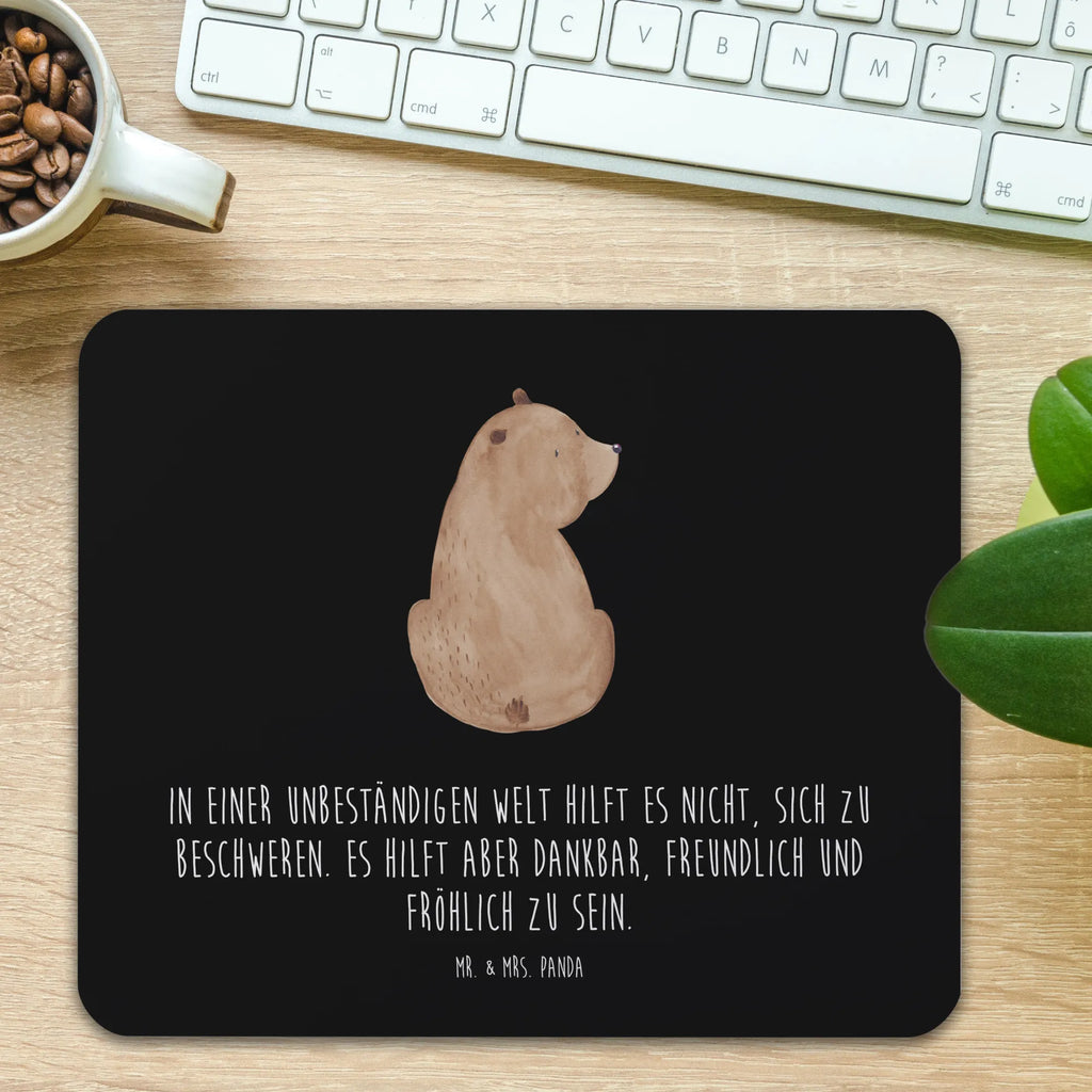 Mauspad Bär Schulterblick Mousepad, Computer zubehör, Büroausstattung, PC Zubehör, Arbeitszimmer, Mauspad, Einzigartiges Mauspad, Designer Mauspad, Mausunterlage, Mauspad Büro, Bär, Teddy, Teddybär, Selbstachtung, Weltansicht, Motivation, Bären, Bärenliebe, Weisheit