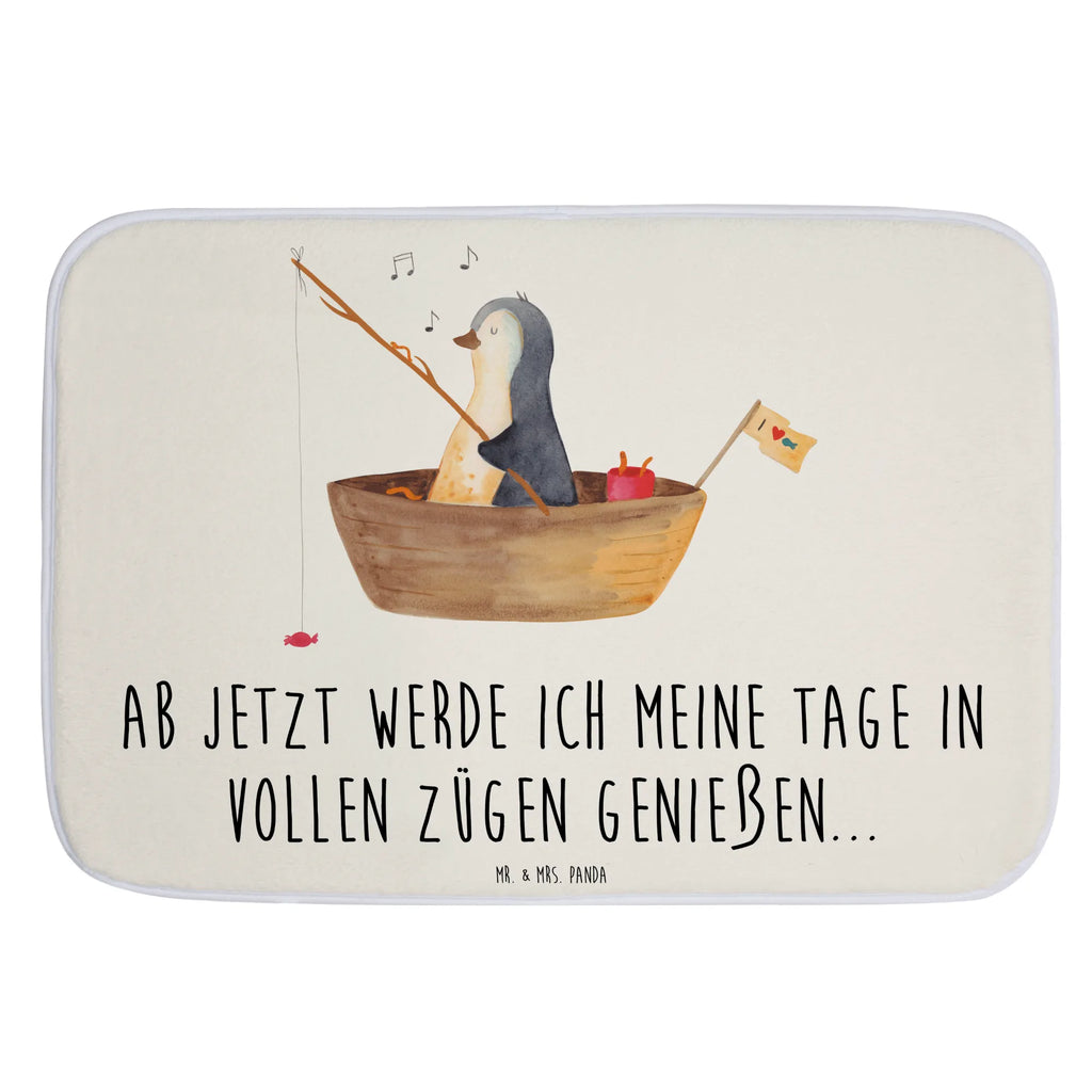 Badvorleger Pinguin Angelboot Badematte, Badteppich, Duschvorleger, Badezimmerteppich, Badezimmermatte, Badvorleger, Duschmatte, Duschteppich, Badteppiche, Badgarnitur, Badematten, Teppich Badezimmer, Badezimmermatten, Pinguin, Pinguine, Angeln, Boot, Angelboot, Lebenslust, Leben, genießen, Motivation, Neustart, Neuanfang, Trennung, Scheidung, Geschenkidee Liebeskummer