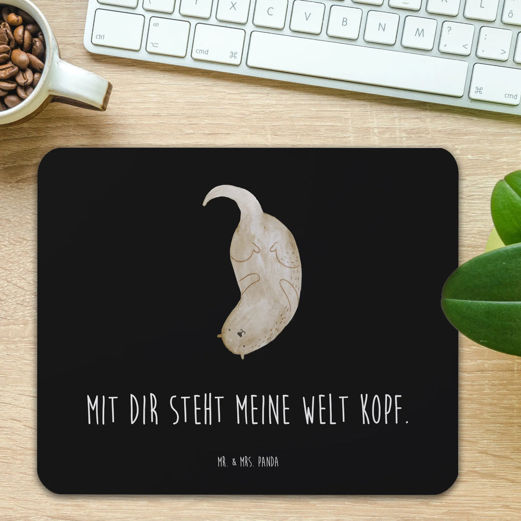 Mauspad Otter kopfüber Mousepad, Computer zubehör, Büroausstattung, PC Zubehör, Arbeitszimmer, Mauspad, Einzigartiges Mauspad, Designer Mauspad, Mausunterlage, Mauspad Büro, Otter, Fischotter, Seeotter, Otter Seeotter See Otter