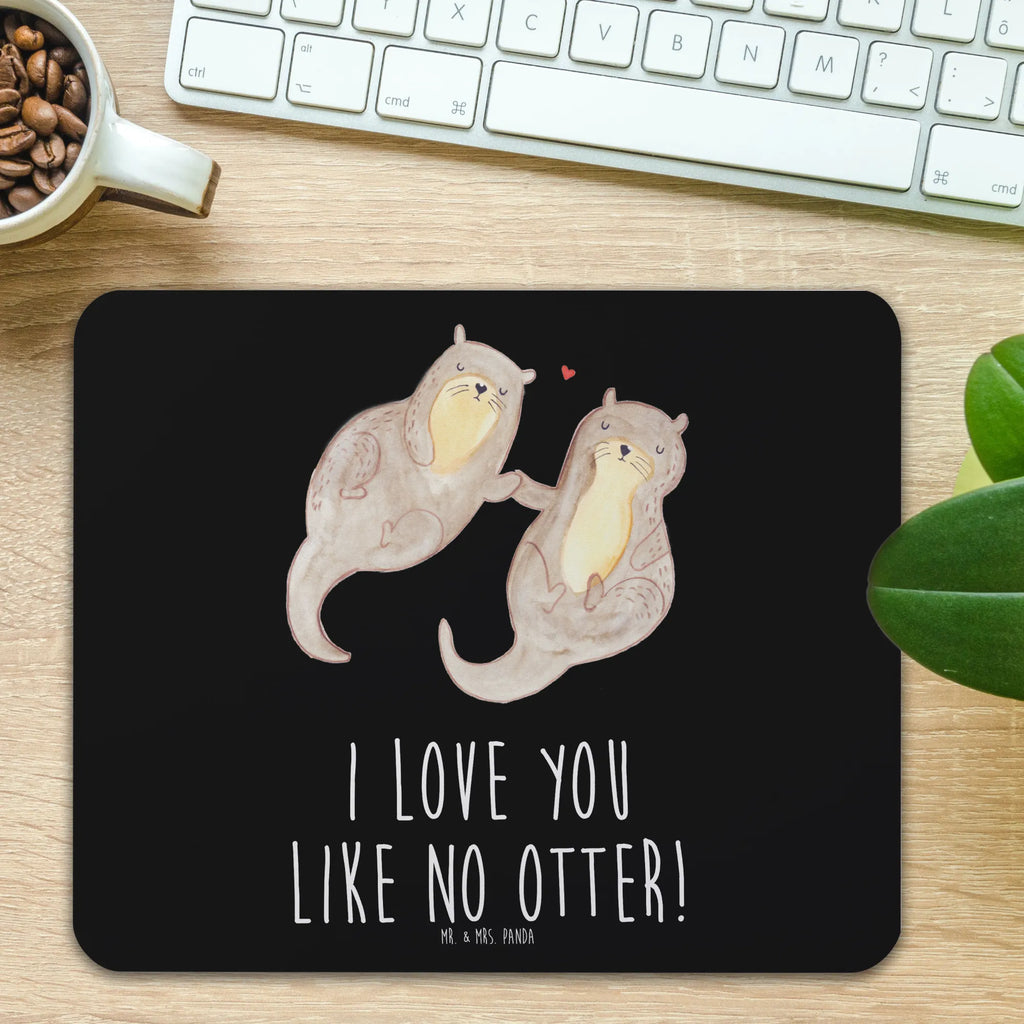 Mauspad Otter händchenhaltend Mousepad, Computer zubehör, Büroausstattung, PC Zubehör, Arbeitszimmer, Mauspad, Einzigartiges Mauspad, Designer Mauspad, Mausunterlage, Mauspad Büro, Otter, Fischotter, Seeotter, Otter Seeotter See Otter