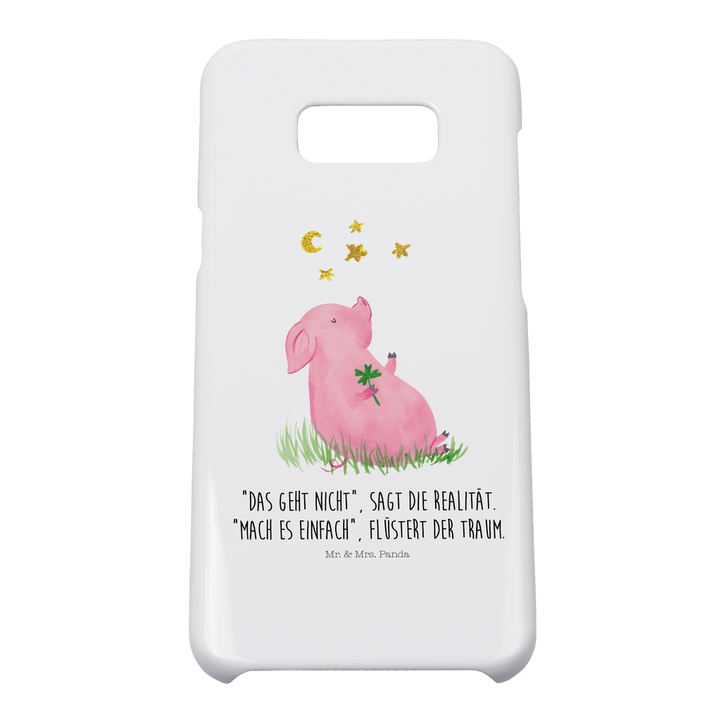 Handyhülle Schwein Glück Handyhülle, Handycover, Cover, Handy, Hülle, Samsung Galaxy S8 plus, Tiermotive, Gute Laune, lustige Sprüche, Tiere, Glücksschwein. Glück, Schwein, Schweinchen, Sterne, Sernchen, Ziele, Träume, Motivation, Glücksbringer