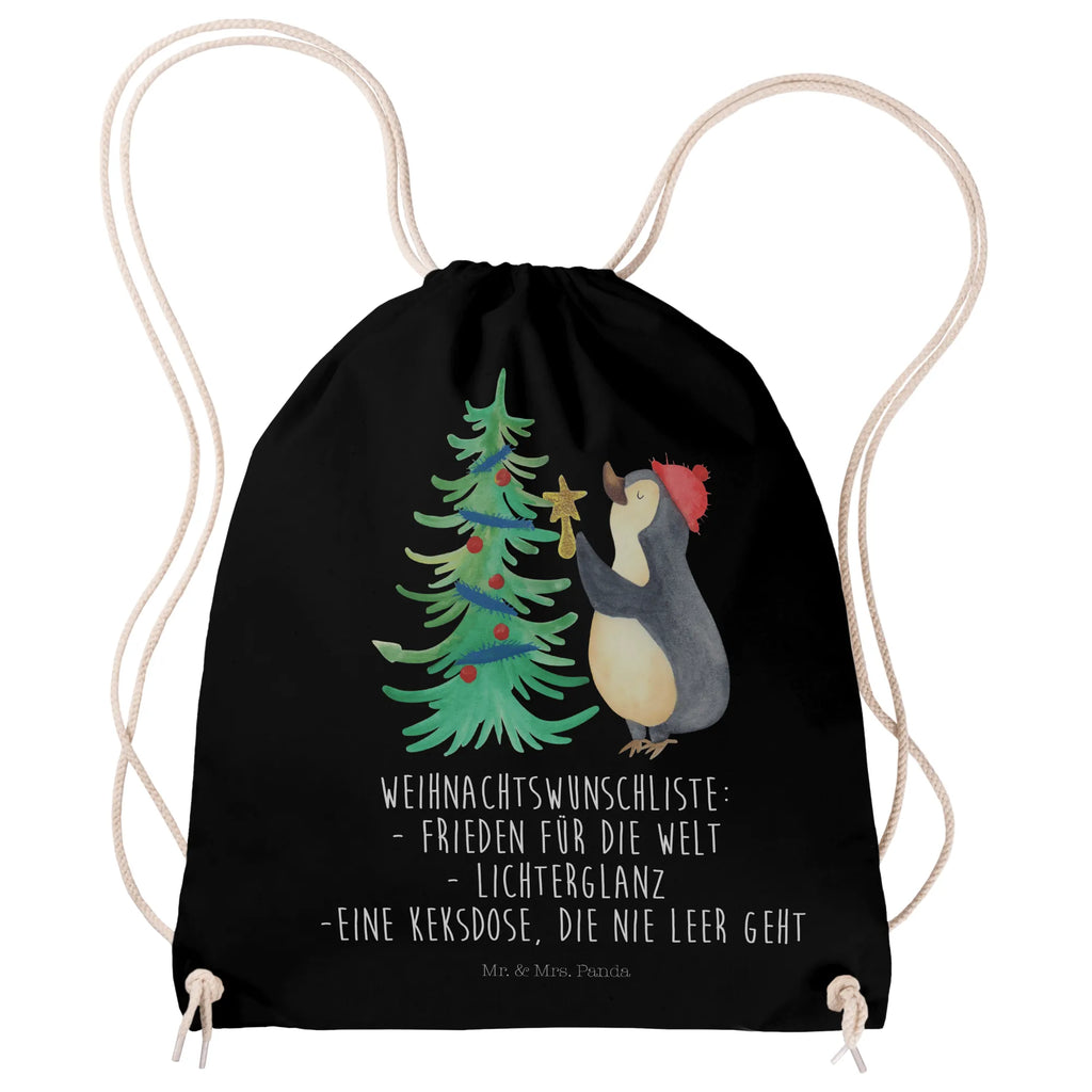 Sportbeutel Pinguin Weihnachtsbaum Sportbeutel, Turnbeutel, Beutel, Sporttasche, Tasche, Stoffbeutel, Sportbeutel Kinder, Gymsack, Beutel Rucksack, Kleine Sporttasche, Sportzubehör, Turnbeutel Baumwolle, Winter, Weihnachten, Weihnachtsdeko, Nikolaus, Advent, Heiligabend, Wintermotiv, Pinguin