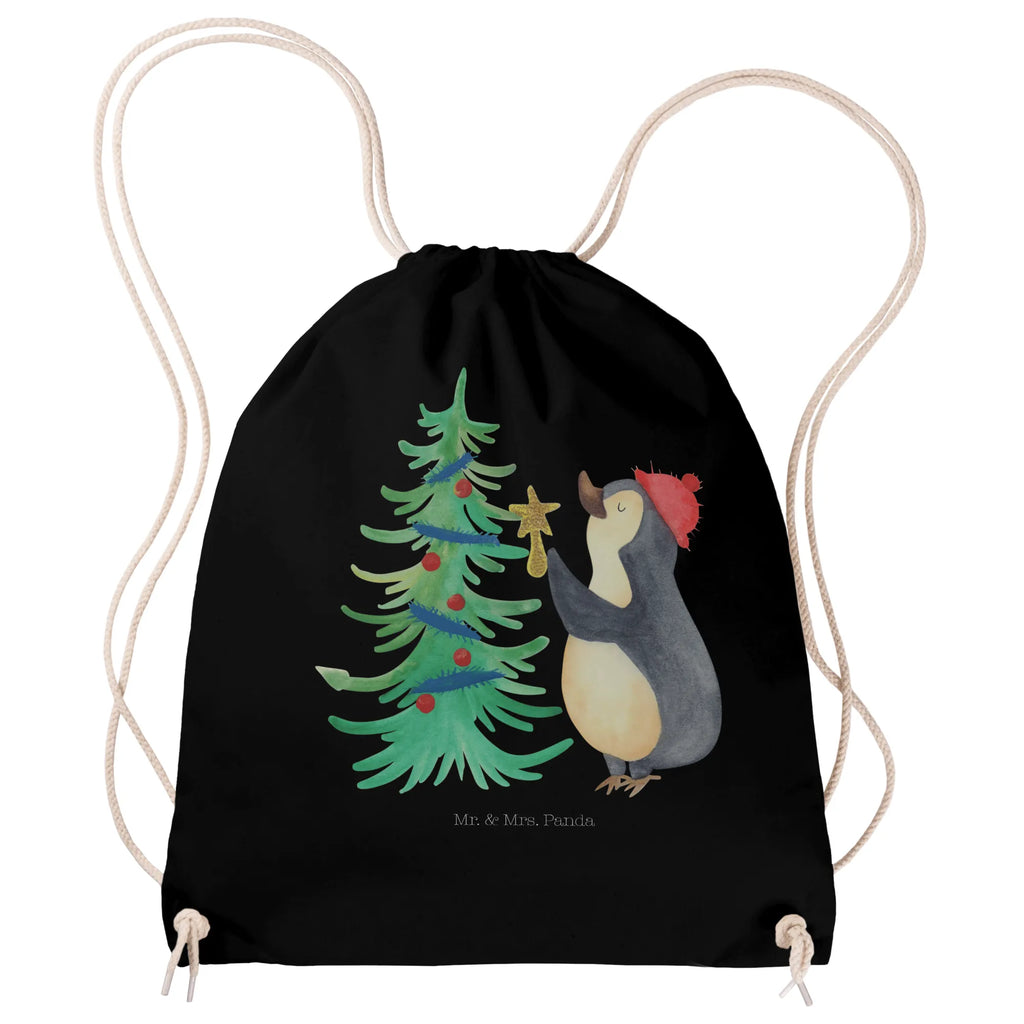 Sportbeutel Pinguin Weihnachtsbaum Sportbeutel, Turnbeutel, Beutel, Sporttasche, Tasche, Stoffbeutel, Sportbeutel Kinder, Gymsack, Beutel Rucksack, Kleine Sporttasche, Sportzubehör, Turnbeutel Baumwolle, Winter, Weihnachten, Weihnachtsdeko, Nikolaus, Advent, Heiligabend, Wintermotiv, Pinguin