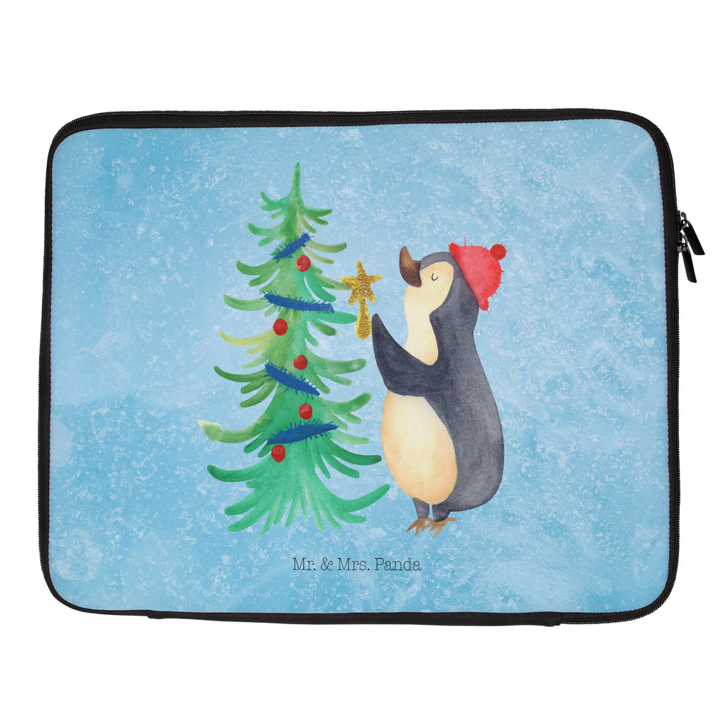 Notebook Tasche Pinguin Weihnachtsbaum Notebook Tasche, Laptop, Computertasche, Tasche, Notebook-Tasche, Notebook-Reisehülle, Notebook Schutz, Winter, Weihnachten, Weihnachtsdeko, Nikolaus, Advent, Heiligabend, Wintermotiv, Pinguin