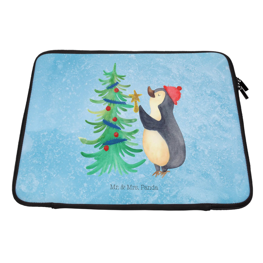 Notebook Tasche Pinguin Weihnachtsbaum Notebook Tasche, Laptop, Computertasche, Tasche, Notebook-Tasche, Notebook-Reisehülle, Notebook Schutz, Winter, Weihnachten, Weihnachtsdeko, Nikolaus, Advent, Heiligabend, Wintermotiv, Pinguin