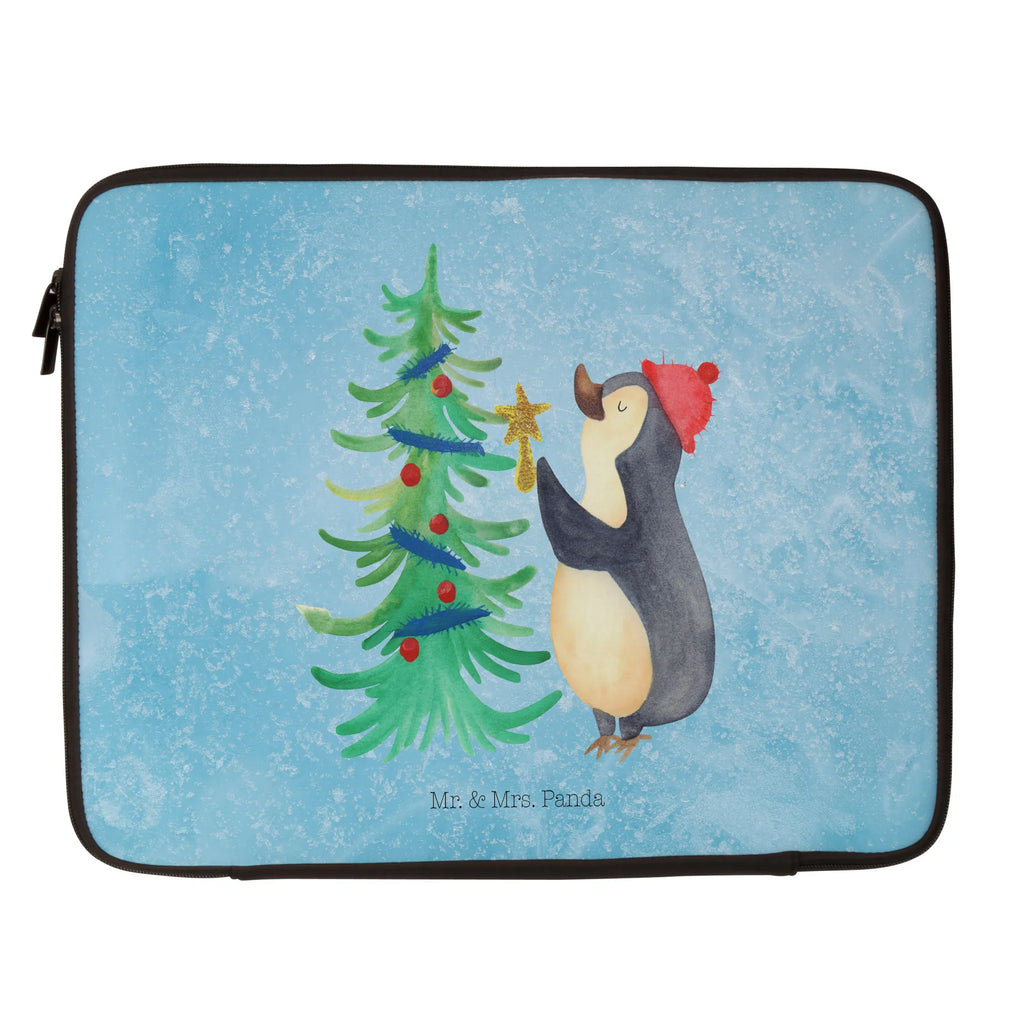 Notebook Tasche Pinguin Weihnachtsbaum Notebook Tasche, Laptop, Computertasche, Tasche, Notebook-Tasche, Notebook-Reisehülle, Notebook Schutz, Winter, Weihnachten, Weihnachtsdeko, Nikolaus, Advent, Heiligabend, Wintermotiv, Pinguin