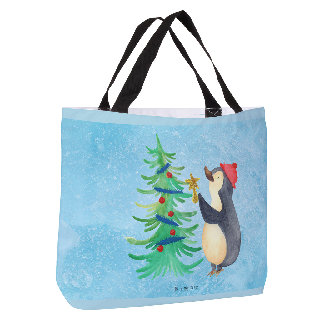 Shopper Pinguin Weihnachtsbaum Beutel, Einkaufstasche, Tasche, Strandtasche, Einkaufsbeutel, Shopper, Schultasche, Freizeittasche, Tragebeutel, Schulbeutel, Alltagstasche, Winter, Weihnachten, Weihnachtsdeko, Nikolaus, Advent, Heiligabend, Wintermotiv, Pinguin