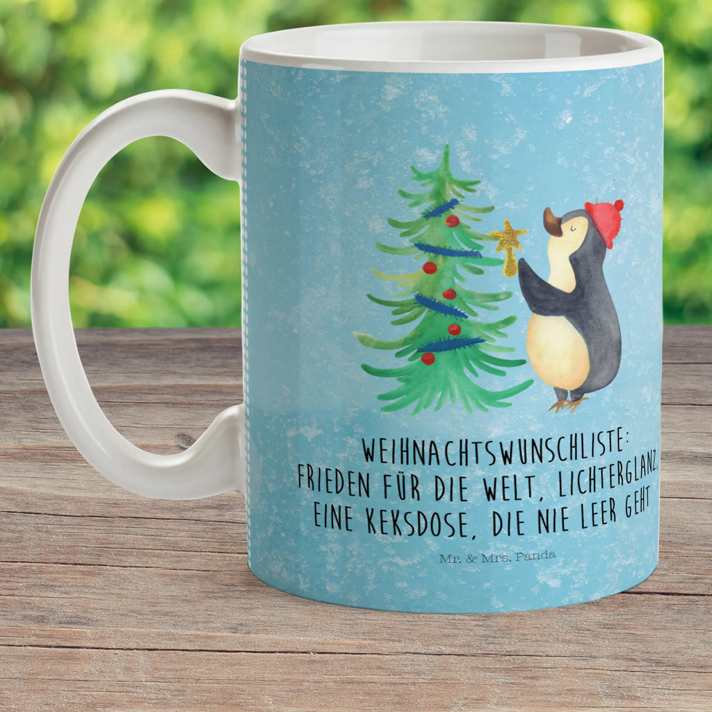 Kindertasse Pinguin Weihnachtsbaum Kindertasse, Kinder Tasse, Kunststoff Tasse, Kindergarten Tasse, Trinkbecher, Camping Becher, Kaffeetasse, Kunststoffbecher, Kindergartenbecher, Outdoorgeschirr, Kunststoffgeschirr, Reisebecher, Reisetasse, Kinderbecher, Bruchfeste Tasse, Bruchsichere Tasse, Plastik Tasse, Plastiktasse, Winter, Weihnachten, Weihnachtsdeko, Nikolaus, Advent, Heiligabend, Wintermotiv, Pinguin