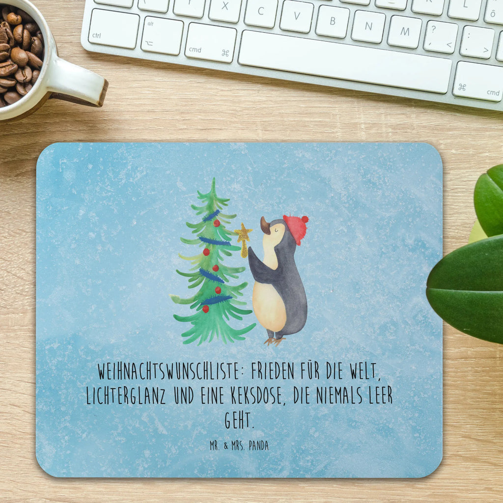 Mauspad Pinguin Weihnachtsbaum Mousepad, Computer zubehör, Büroausstattung, PC Zubehör, Arbeitszimmer, Mauspad, Einzigartiges Mauspad, Designer Mauspad, Mausunterlage, Mauspad Büro, Winter, Weihnachten, Weihnachtsdeko, Nikolaus, Advent, Heiligabend, Wintermotiv, Pinguin