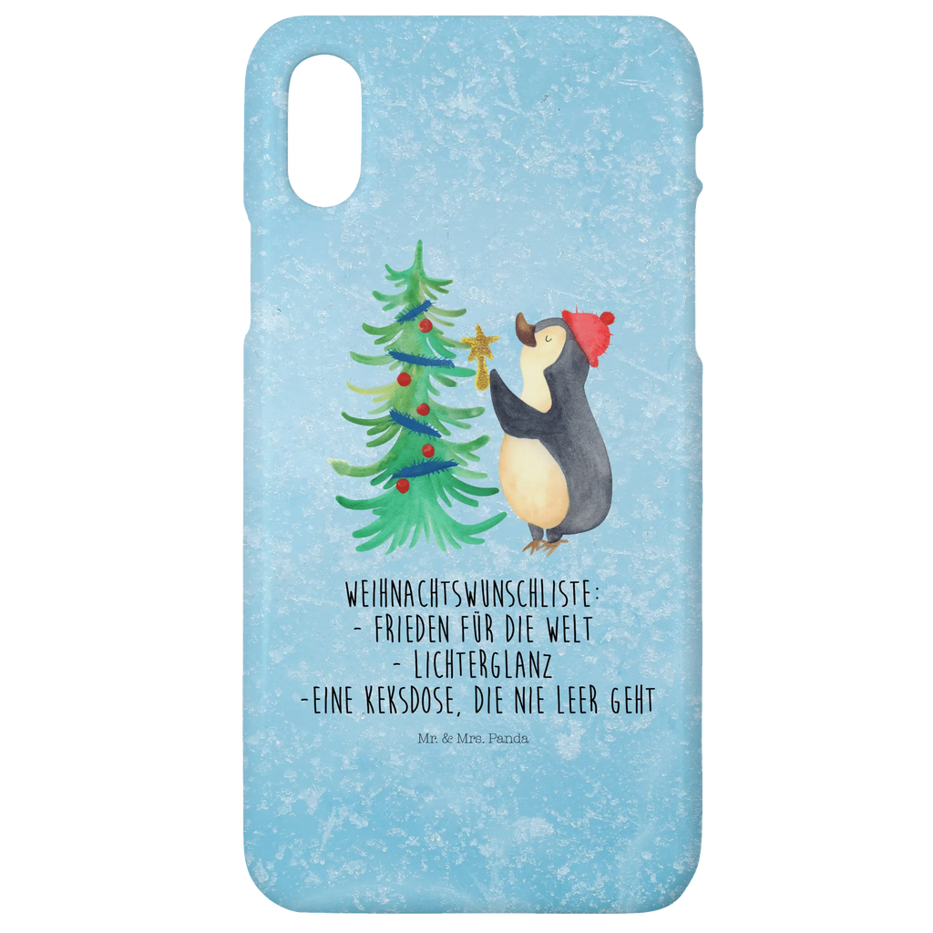 Handyhülle Pinguin Weihnachtsbaum Handyhülle, Handycover, Cover, Handy, Hülle, Iphone 10, Iphone X, Winter, Weihnachten, Weihnachtsdeko, Nikolaus, Advent, Heiligabend, Wintermotiv, Pinguin