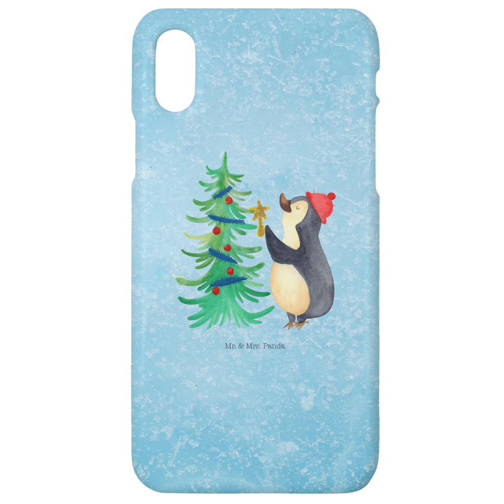 Handyhülle Pinguin Weihnachtsbaum Handyhülle, Handycover, Cover, Handy, Hülle, Iphone 10, Iphone X, Winter, Weihnachten, Weihnachtsdeko, Nikolaus, Advent, Heiligabend, Wintermotiv, Pinguin