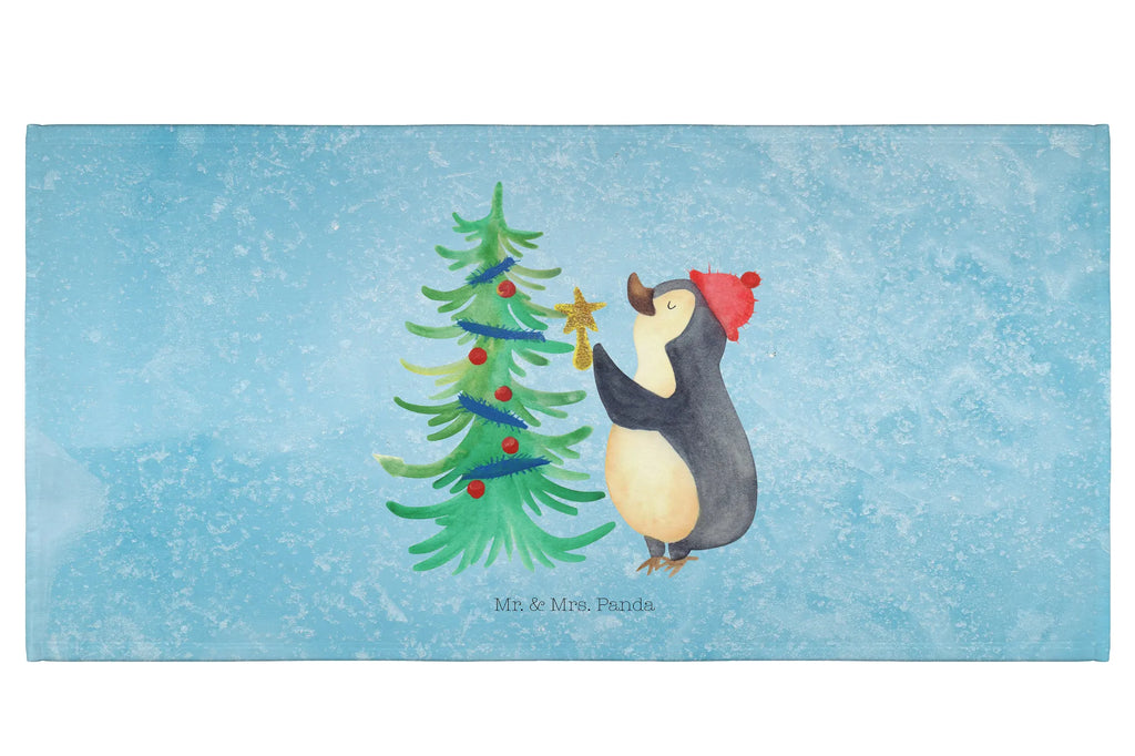 Handtuch Pinguin Weihnachtsbaum Gästetuch, Reisehandtuch, Sport Handtuch, Frottier, Kinder Handtuch, Winter, Weihnachten, Weihnachtsdeko, Nikolaus, Advent, Heiligabend, Wintermotiv, Pinguin