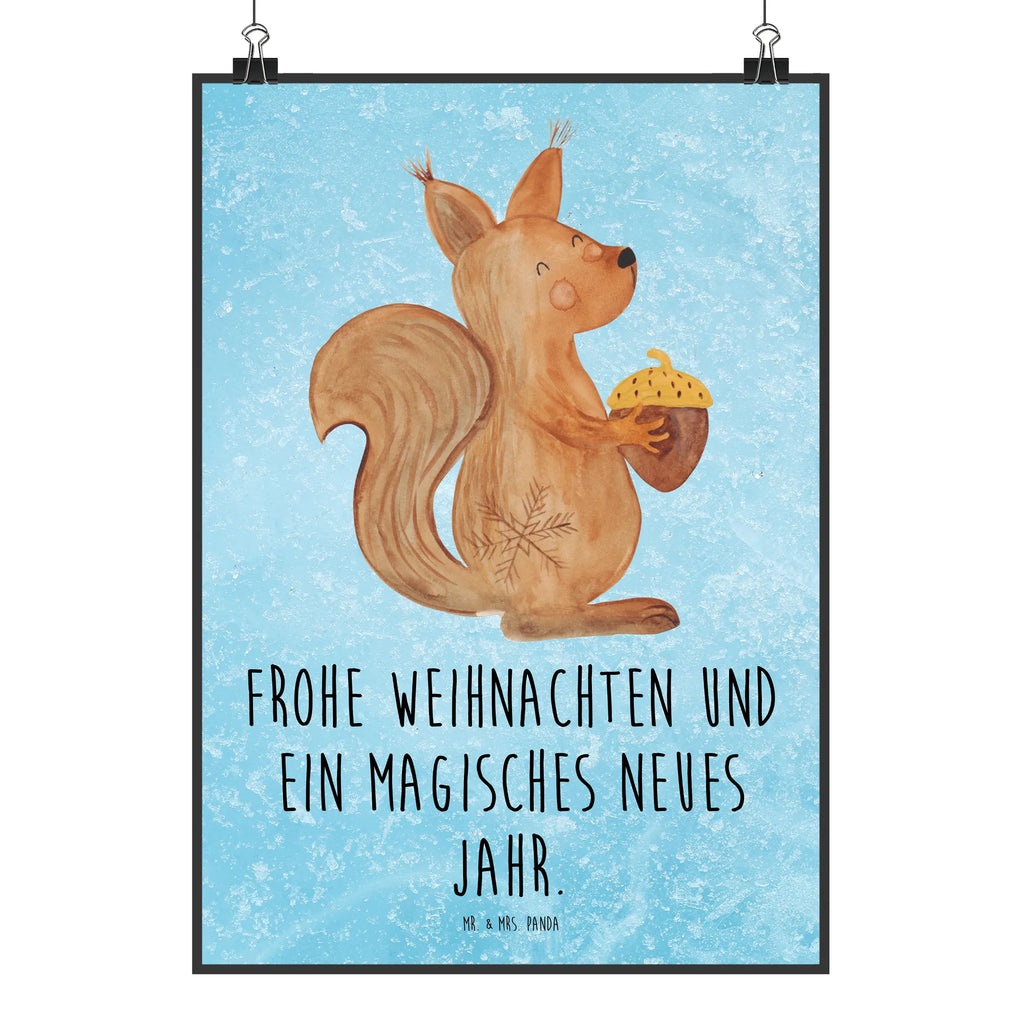 Poster Eichhörnchen Weihnachtszeit Poster, Wandposter, Bild, Wanddeko, Küchenposter, Kinderposter, Wanddeko Bild, Raumdekoration, Wanddekoration, Handgemaltes Poster, Mr. & Mrs. Panda Poster, Designposter, Kunstdruck, Posterdruck, Winter, Weihnachten, Weihnachtsdeko, Nikolaus, Advent, Heiligabend, Wintermotiv, Frohe Weihnachten, Frohes neues Jahr, Guten Rutsch, Weihnachtsmotiv, Weihnachtsgruß, Neujahr, Vogel