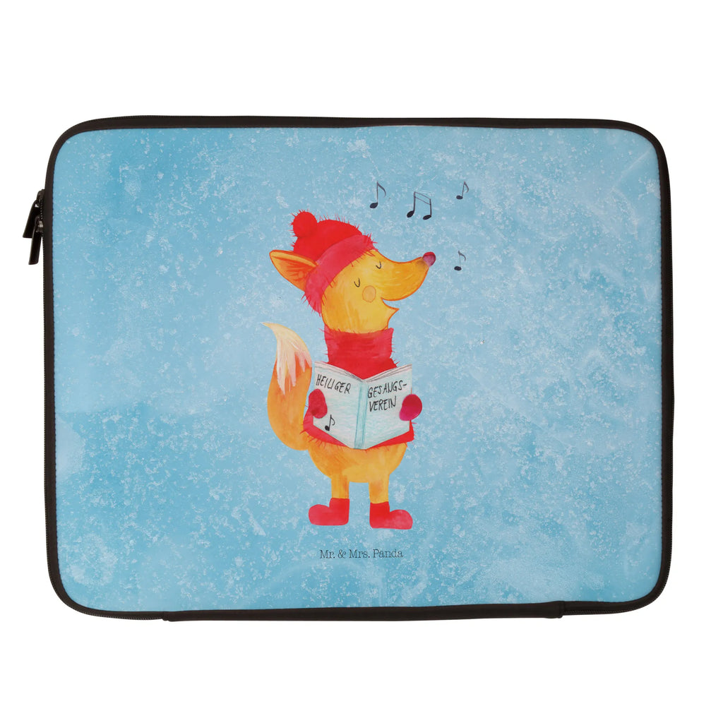 Notebook Tasche Fuchs Sänger Notebook Tasche, Laptop, Computertasche, Tasche, Notebook-Tasche, Notebook-Reisehülle, Notebook Schutz, Winter, Weihnachten, Weihnachtsdeko, Nikolaus, Advent, Heiligabend, Wintermotiv, Fuchs, Füchse, Sänger, Geschenk Sänger, Singen, Weihnachtslieder