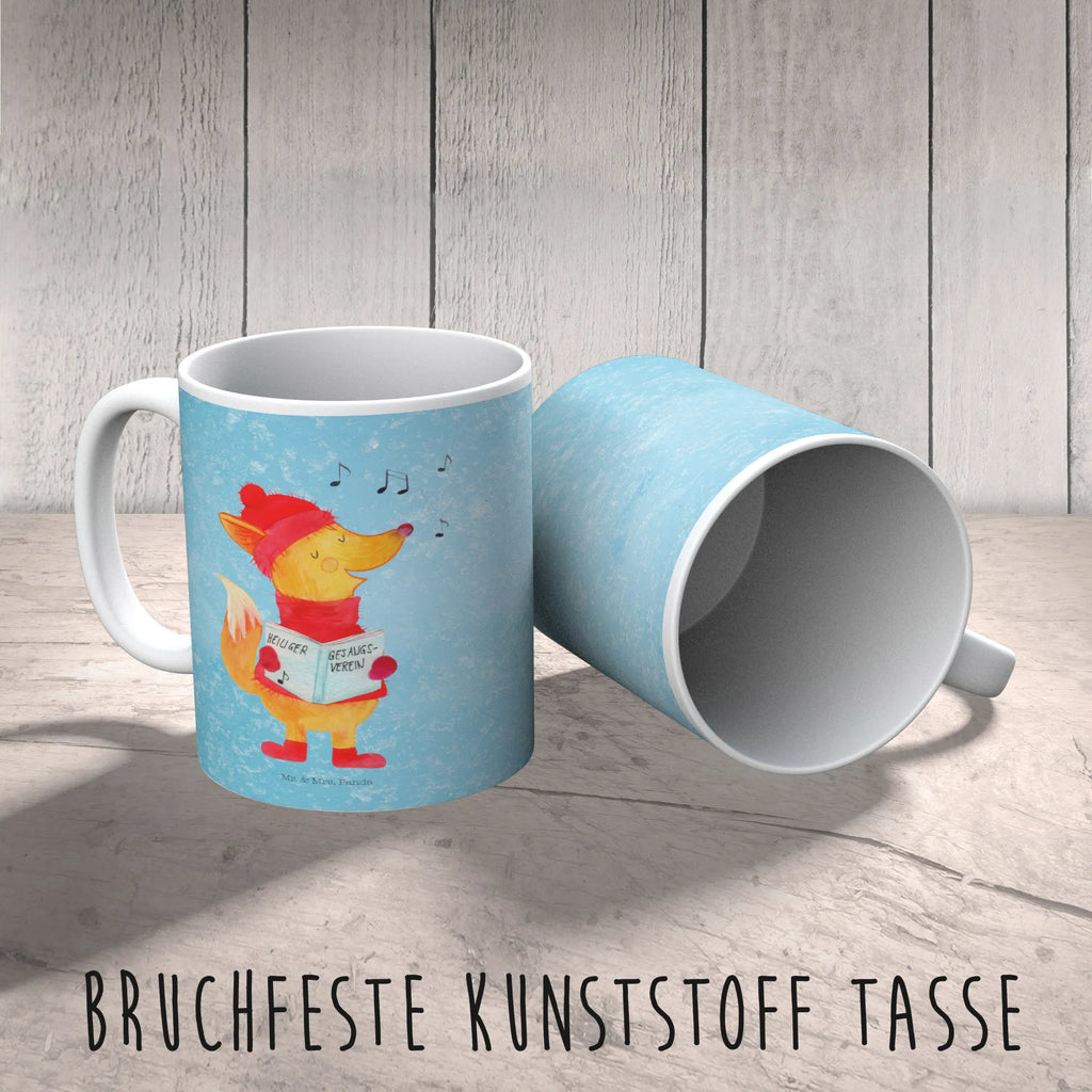 Kindertasse Fuchs Sänger Kindertasse, Kinder Tasse, Kunststoff Tasse, Kindergarten Tasse, Trinkbecher, Camping Becher, Kaffeetasse, Kunststoffbecher, Kindergartenbecher, Outdoorgeschirr, Kunststoffgeschirr, Reisebecher, Reisetasse, Kinderbecher, Bruchfeste Tasse, Bruchsichere Tasse, Plastik Tasse, Plastiktasse, Winter, Weihnachten, Weihnachtsdeko, Nikolaus, Advent, Heiligabend, Wintermotiv, Fuchs, Füchse, Sänger, Geschenk Sänger, Singen, Weihnachtslieder