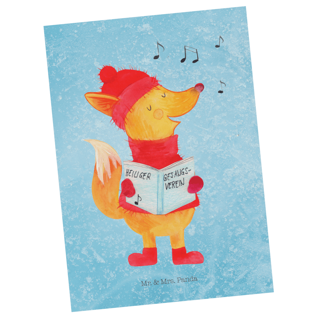 Postkarte Fuchs Sänger Postkarte, Karte, Geschenkkarte, Grußkarte, Einladung, Ansichtskarte, Geburtstagskarte, Einladungskarte, Dankeskarte, Ansichtskarten, Einladung Geburtstag, Einladungskarten Geburtstag, Winter, Weihnachten, Weihnachtsdeko, Nikolaus, Advent, Heiligabend, Wintermotiv, Fuchs, Füchse, Sänger, Geschenk Sänger, Singen, Weihnachtslieder