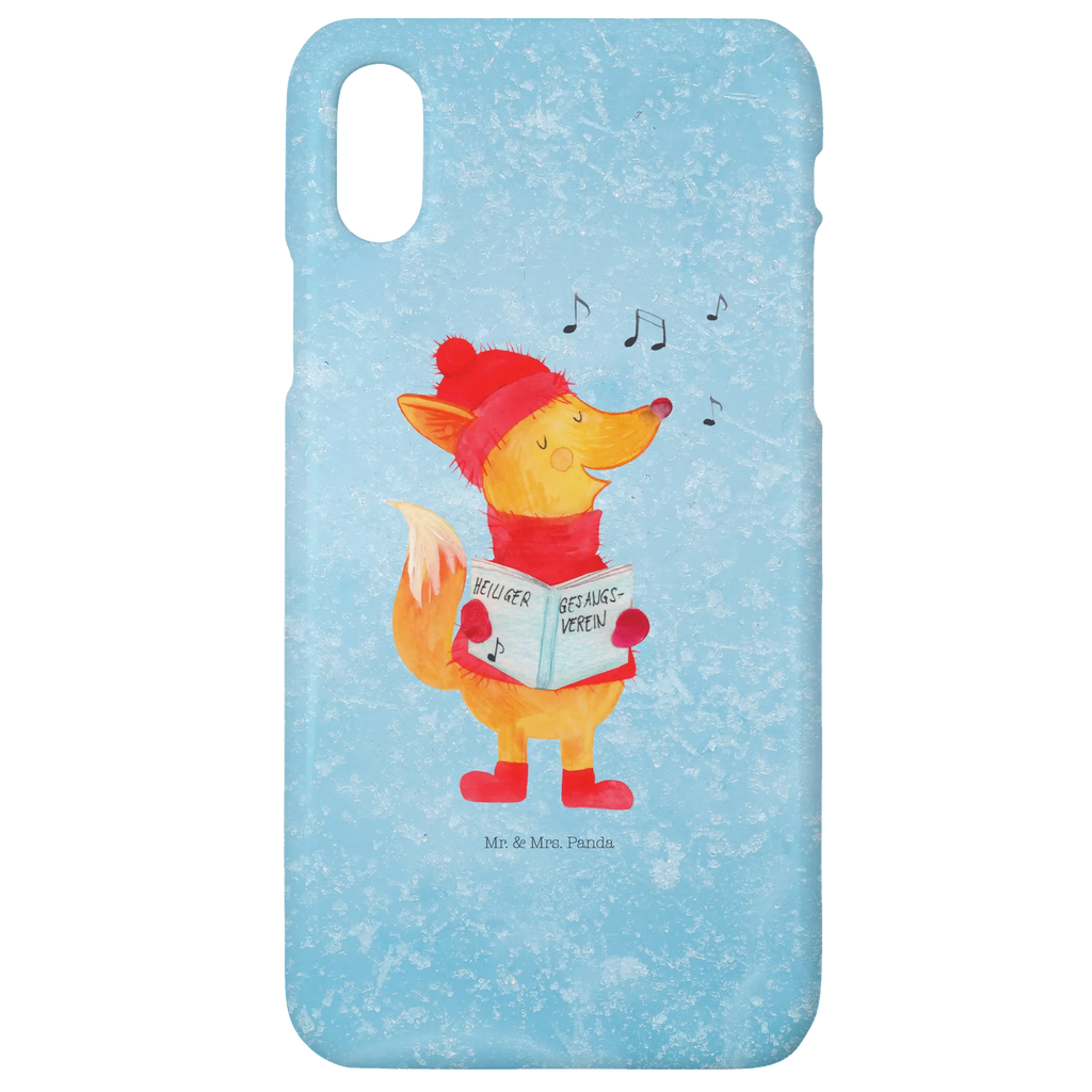 Handyhülle Fuchs Sänger Handyhülle, Handycover, Cover, Handy, Hülle, Iphone 10, Iphone X, Winter, Weihnachten, Weihnachtsdeko, Nikolaus, Advent, Heiligabend, Wintermotiv, Fuchs, Füchse, Sänger, Geschenk Sänger, Singen, Weihnachtslieder