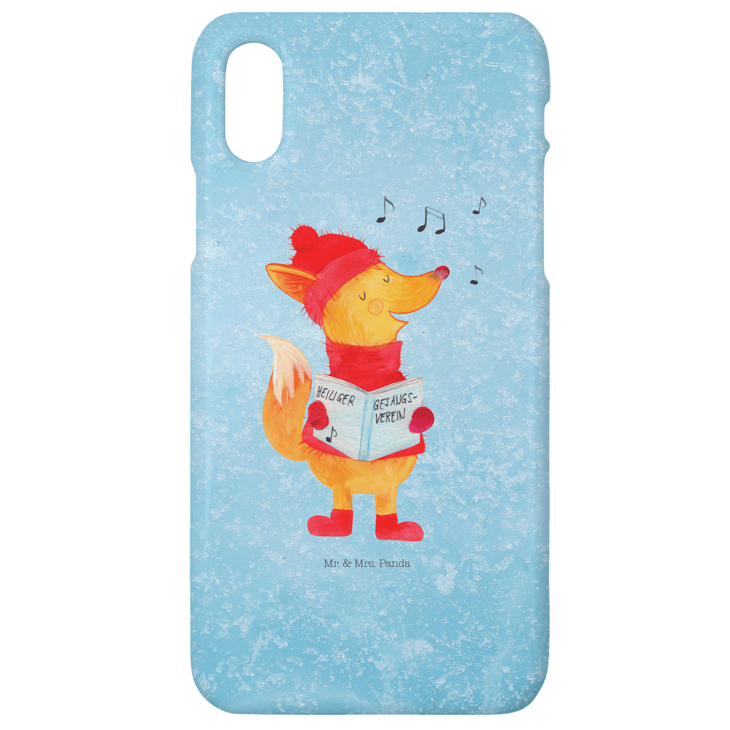 Handyhülle Fuchs Sänger Handyhülle, Handycover, Cover, Handy, Hülle, Iphone 10, Iphone X, Winter, Weihnachten, Weihnachtsdeko, Nikolaus, Advent, Heiligabend, Wintermotiv, Fuchs, Füchse, Sänger, Geschenk Sänger, Singen, Weihnachtslieder