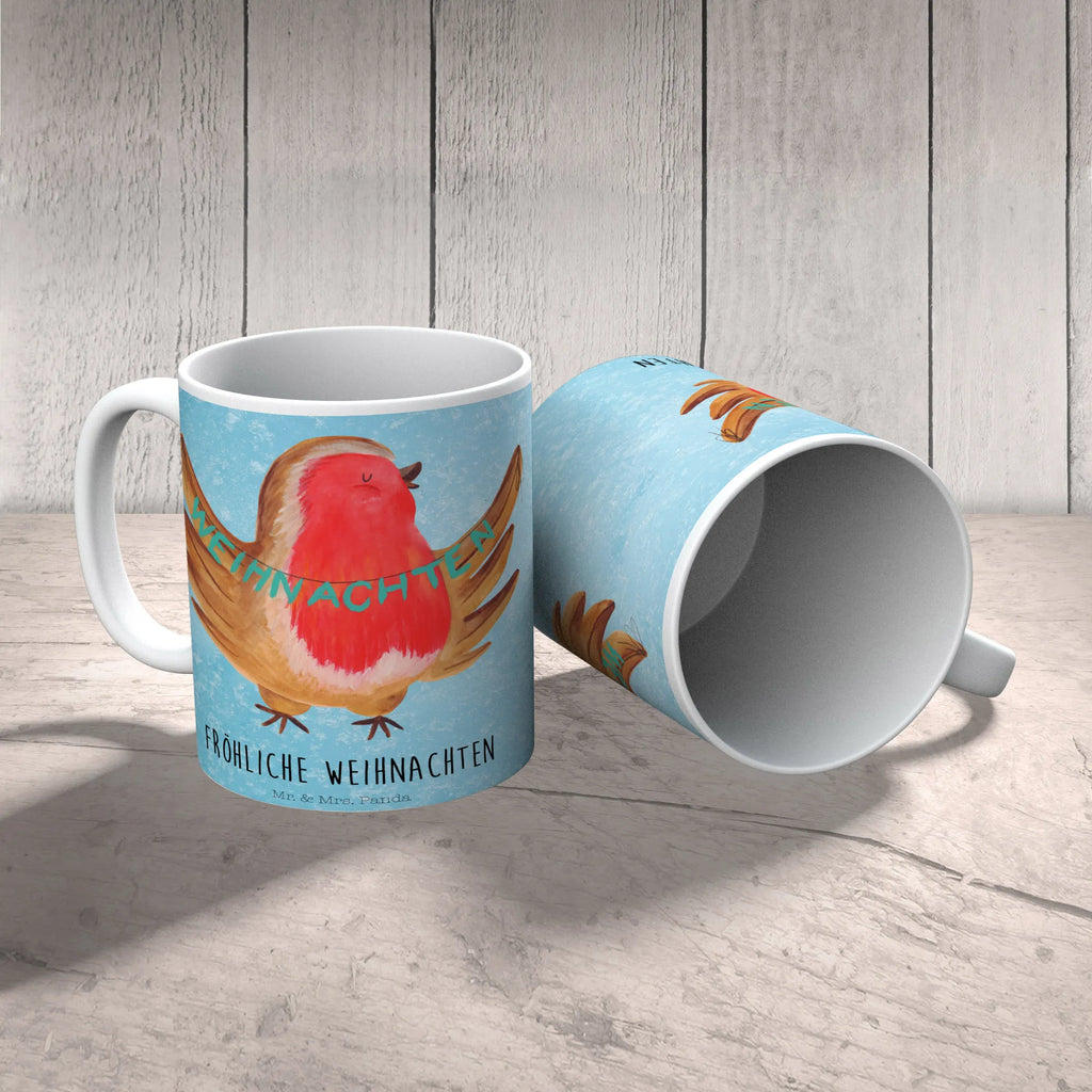 Tasse Rotkehlchen Weihnachten Tasse, Kaffeetasse, Teetasse, Becher, Kaffeebecher, Teebecher, Keramiktasse, Porzellantasse, Büro Tasse, Geschenk Tasse, Tasse Sprüche, Tasse Motive, Kaffeetassen, Tasse bedrucken, Designer Tasse, Cappuccino Tassen, Schöne Teetassen, Winter, Weihnachten, Weihnachtsdeko, Nikolaus, Advent, Heiligabend, Wintermotiv, Frohe Weihnachten, Weihnachtsmotiv, Weihnachtsgruß, Vogel, xmas