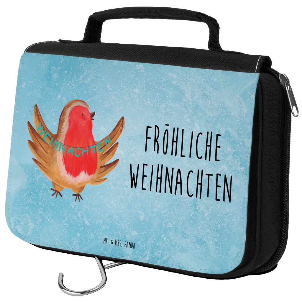 Kulturbeutel Rotkehlchen Weihnachten Kulturbeutel, Zum Aufhängen, Waschtasche, Kosmetiktasche, Damen, Herren, Aufbewahrungstasche, Schminktasche, Kosmetikbeutel, Organizer, Kulturtasche, Schminkutensil, Winter, Weihnachten, Weihnachtsdeko, Nikolaus, Advent, Heiligabend, Wintermotiv, Frohe Weihnachten, Weihnachtsmotiv, Weihnachtsgruß, Vogel, xmas