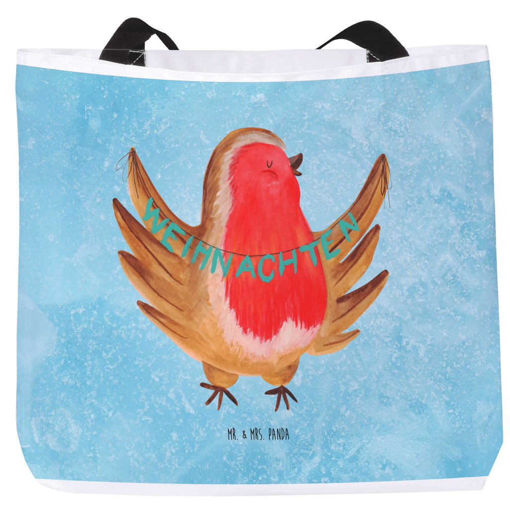 Shopper Rotkehlchen Weihnachten Beutel, Einkaufstasche, Tasche, Strandtasche, Einkaufsbeutel, Shopper, Schultasche, Freizeittasche, Tragebeutel, Schulbeutel, Alltagstasche, Winter, Weihnachten, Weihnachtsdeko, Nikolaus, Advent, Heiligabend, Wintermotiv, Frohe Weihnachten, Weihnachtsmotiv, Weihnachtsgruß, Vogel, xmas