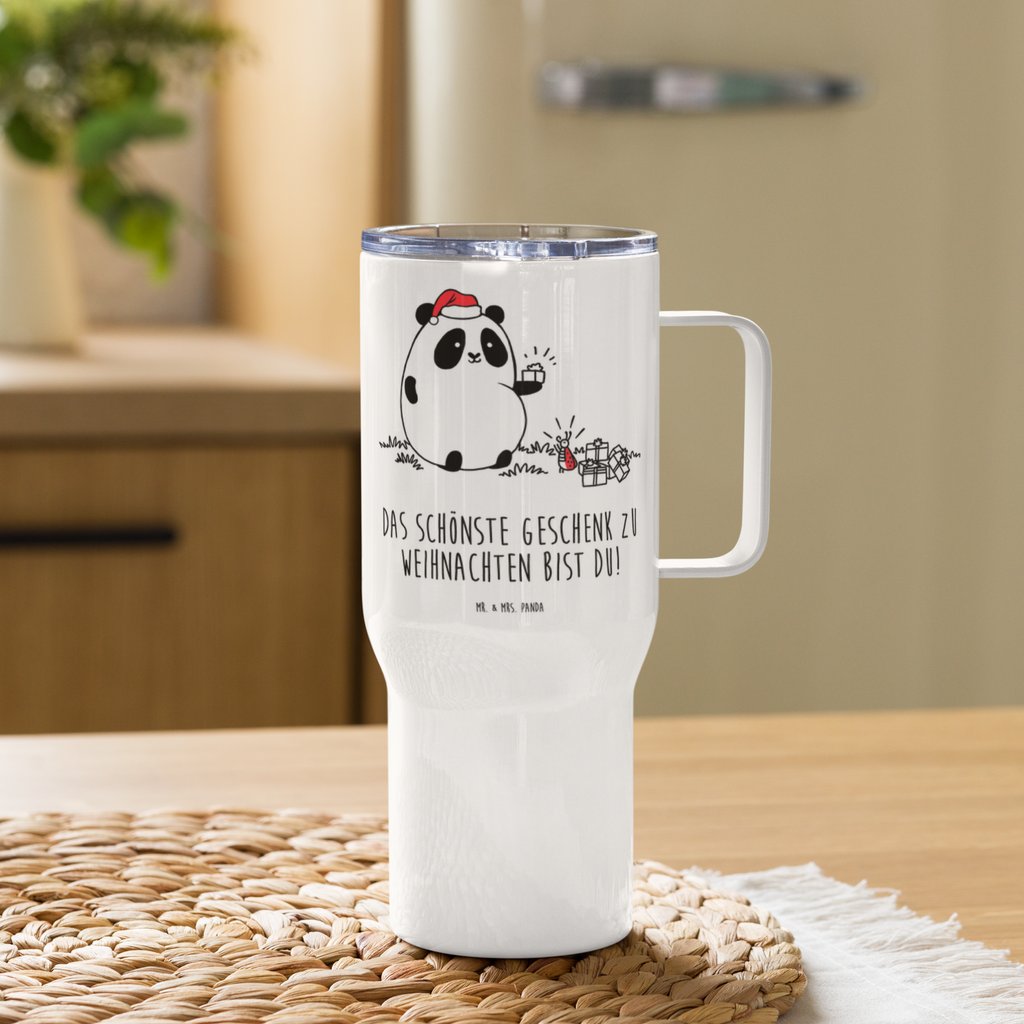 XXL Thermobecher Panda Weihnachtsgeschenk Thermobecher, XL Thermobecher, Reisebecher, XL Reisetasse, Großer Thermobecher, Autobecher, Jumbo Becher