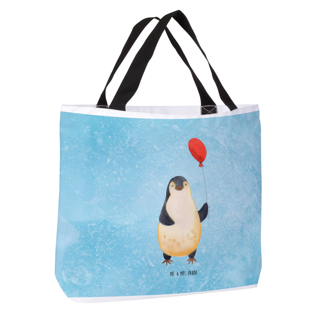 Shopper Pinguin Luftballon Beutel, Einkaufstasche, Tasche, Strandtasche, Einkaufsbeutel, Shopper, Schultasche, Freizeittasche, Tragebeutel, Schulbeutel, Alltagstasche, Pinguin, Pinguine, Luftballon, Tagträume, Lebenslust, Geschenk Freundin, Geschenkidee, beste Freundin, Motivation, Neustart, neues Leben, Liebe, Glück